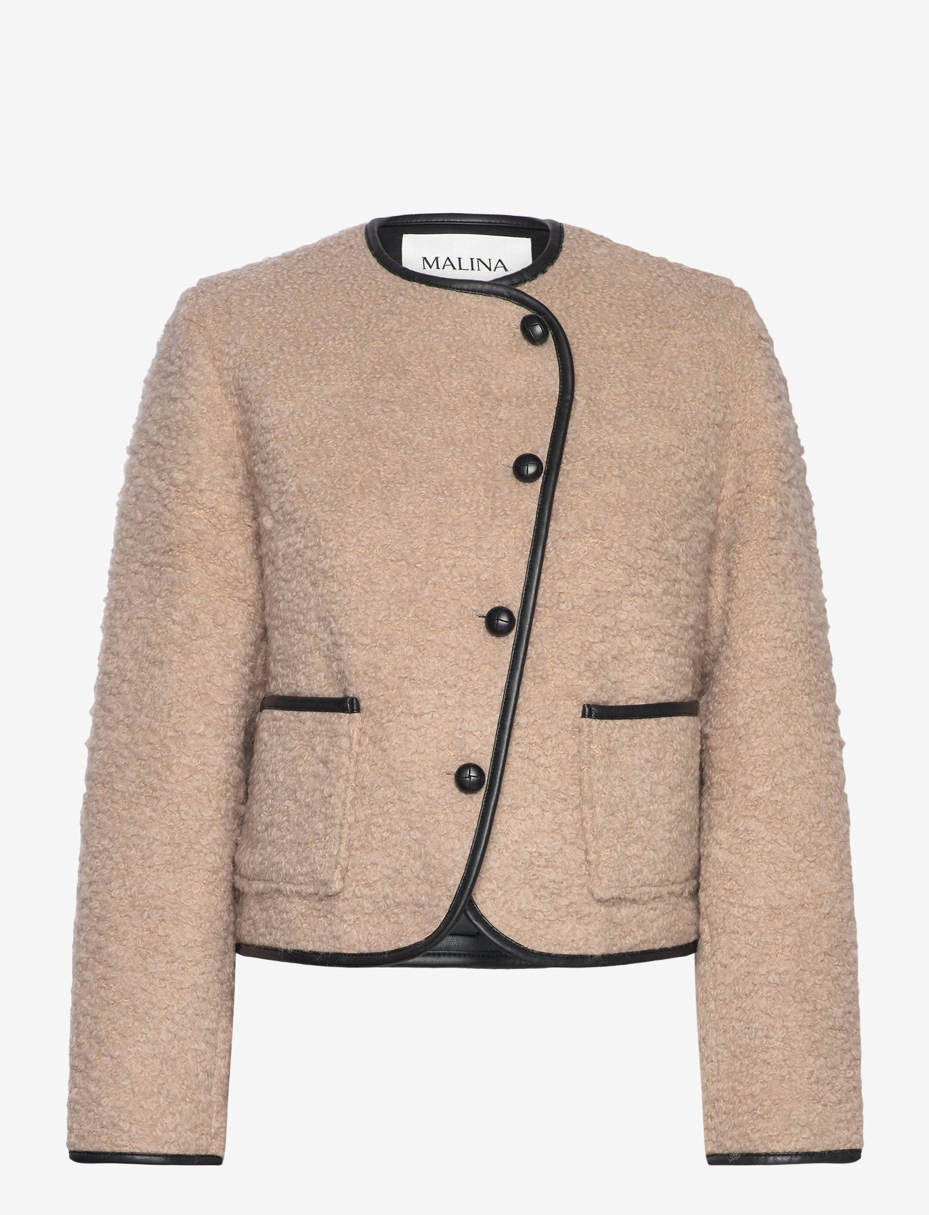 Malina - Nylah wool blend jacket - Üleriided - beige - 1