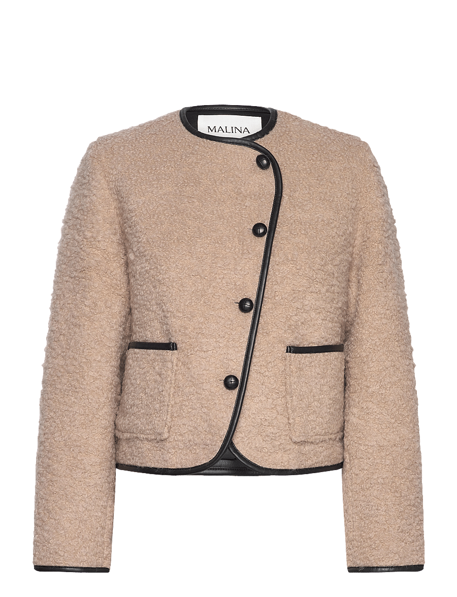 Malina - Nylah Wool Blend jacket - wolljacken - beige - 1