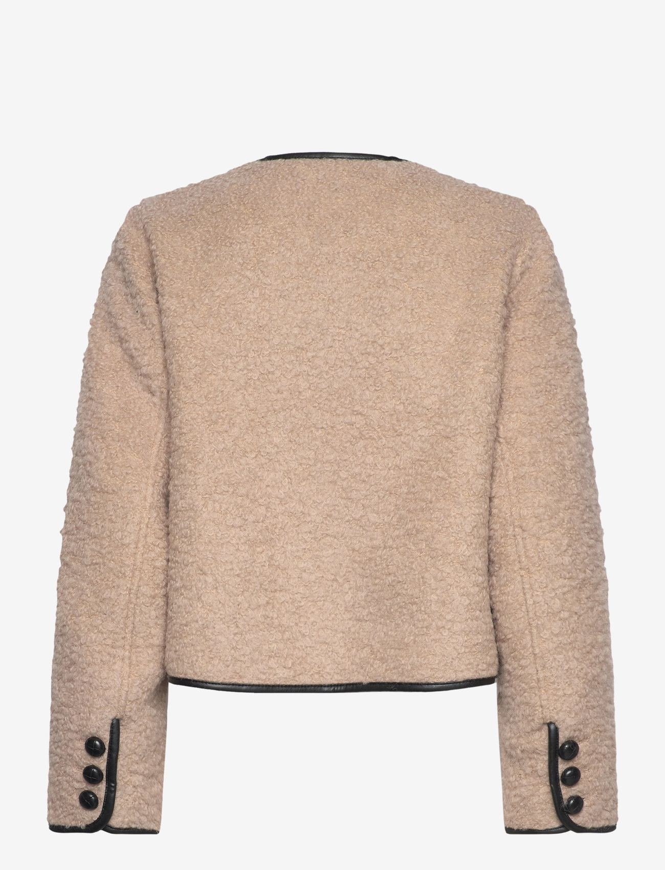 Malina - Nylah wool blend jacket - Üleriided - beige - 2