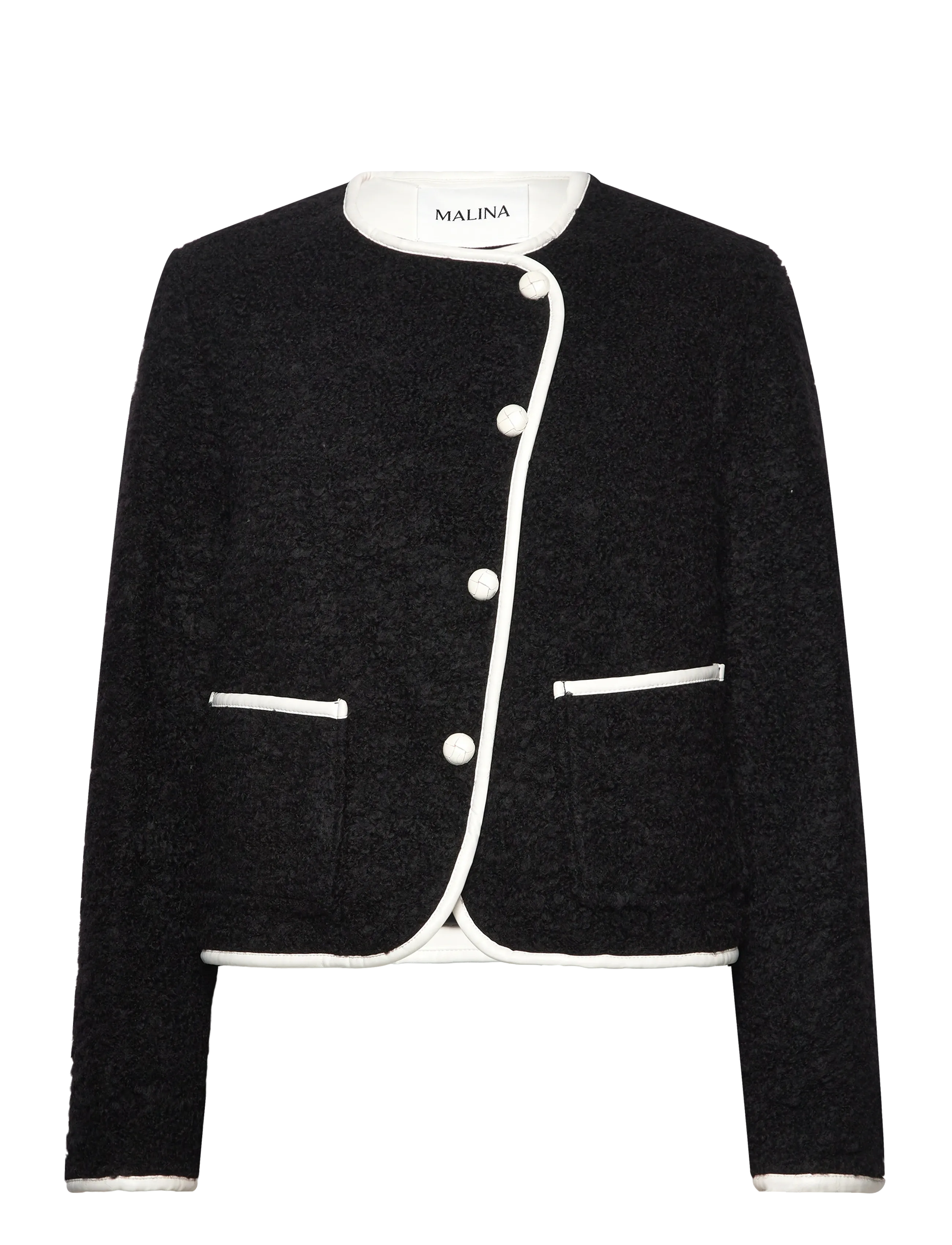 Malina Nylah wool blend jacket - Pintsakud - BLACK / black