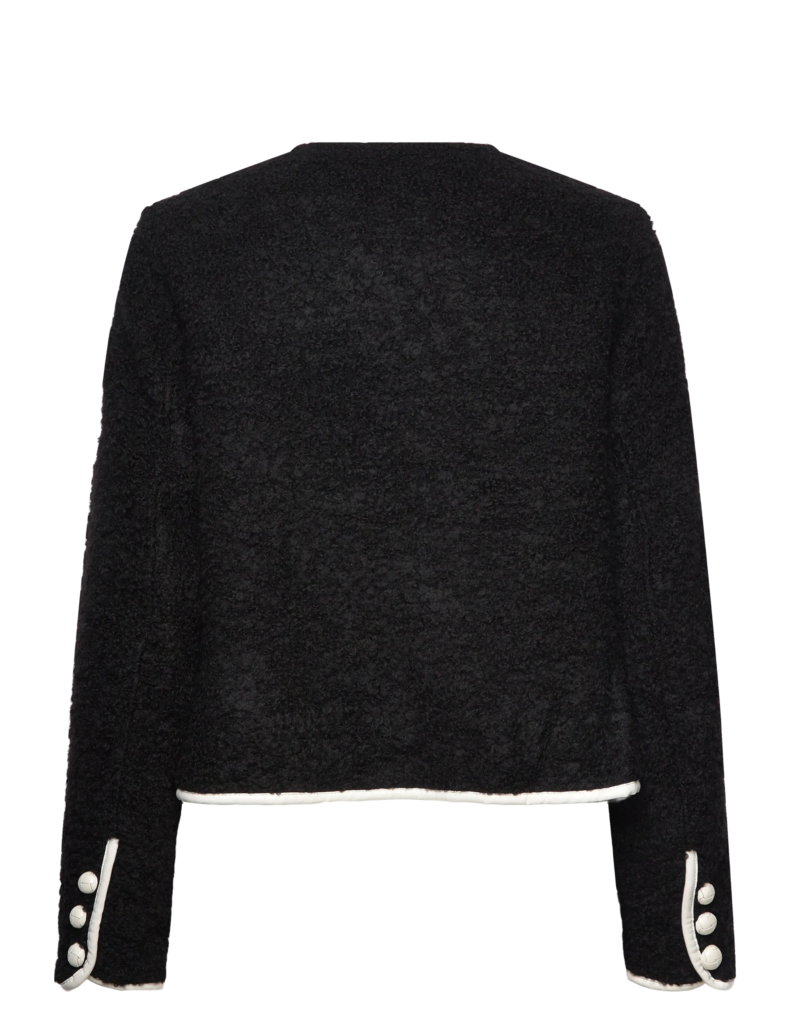 Malina - Nylah Wool Blend jacket - villased jakid - black - 2