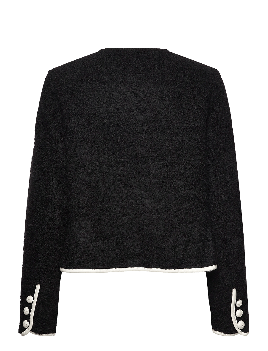 Malina - Nylah Wool Blend jacket - virsjakas - black - 2