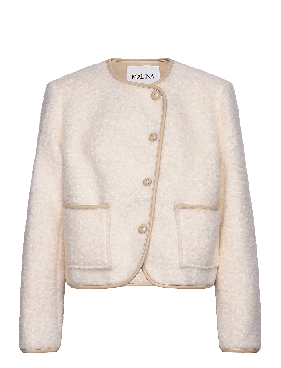 Malina - Nylah Wool Blend jacket - villased jakid - cream - 1