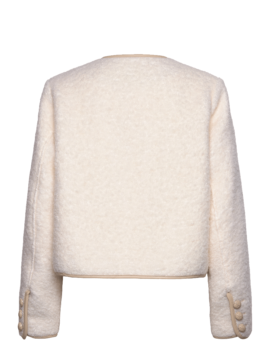 Malina - Nylah Wool Blend jacket - villased jakid - cream - 2