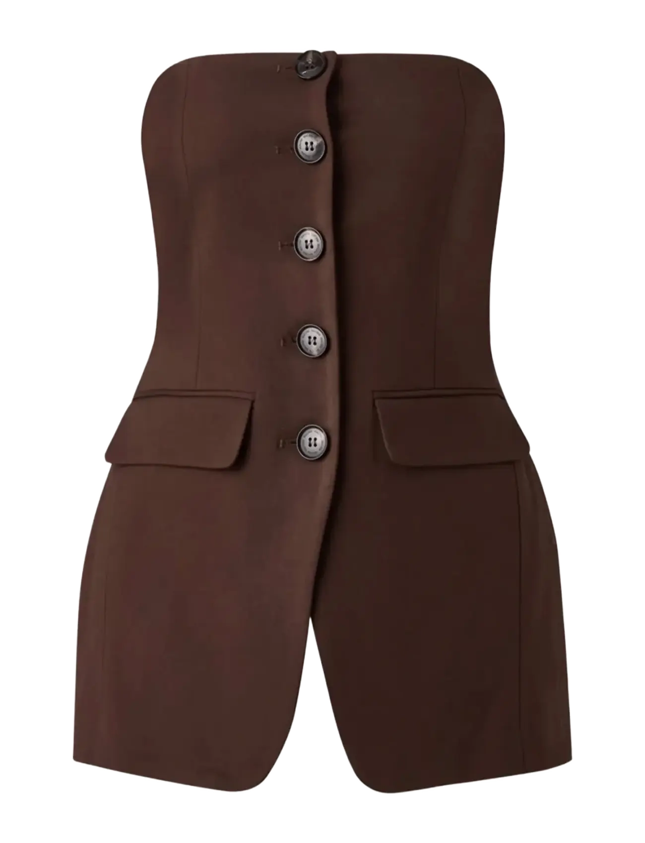 Malina Lex tailored bustier top - Officewear - CHOCOLATE / brown