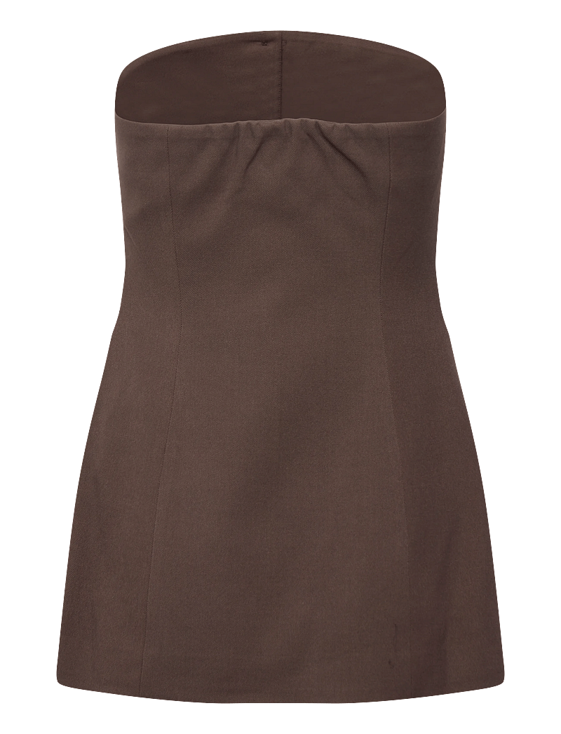Malina - Lex tailored bustier top - topid ja varrukateta alussärgid - chocolate - 2