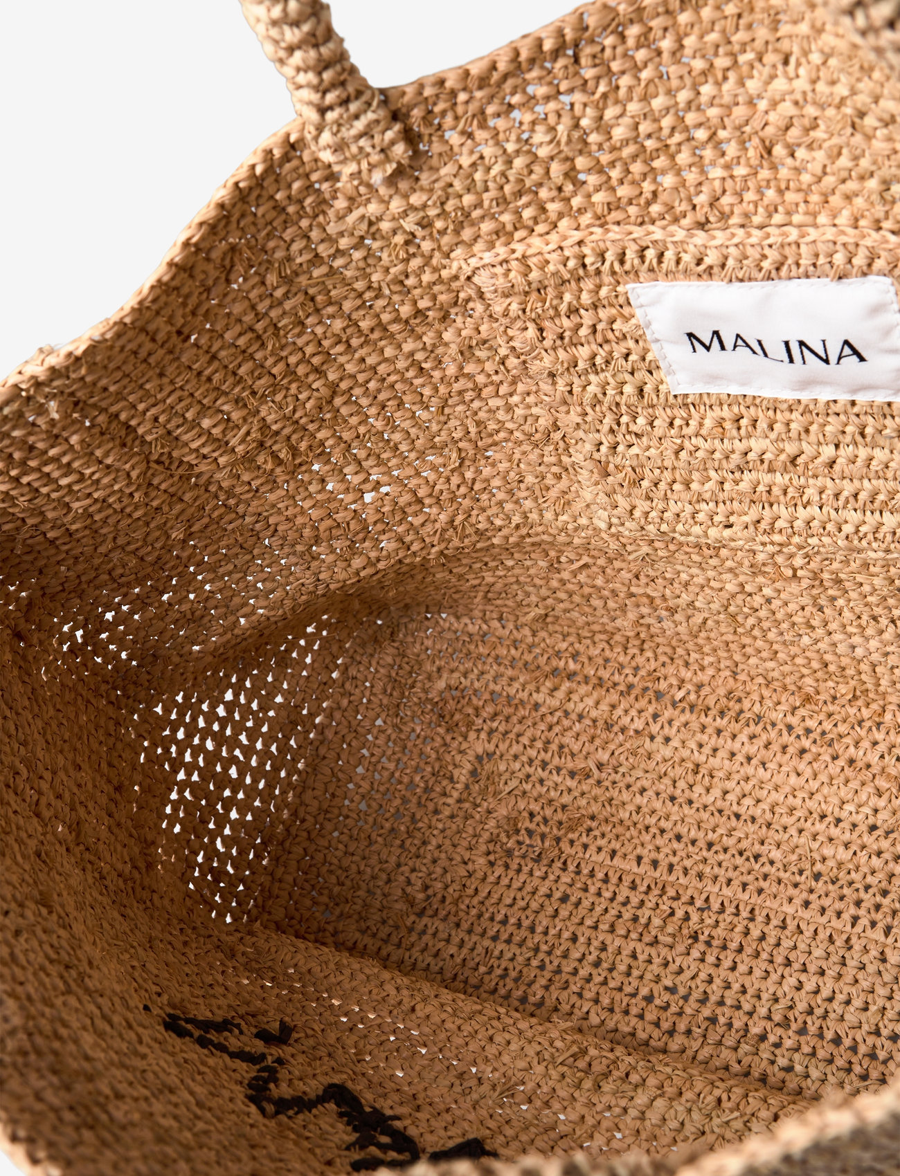 Malina - Malina raffia tote bag - raffia - 4