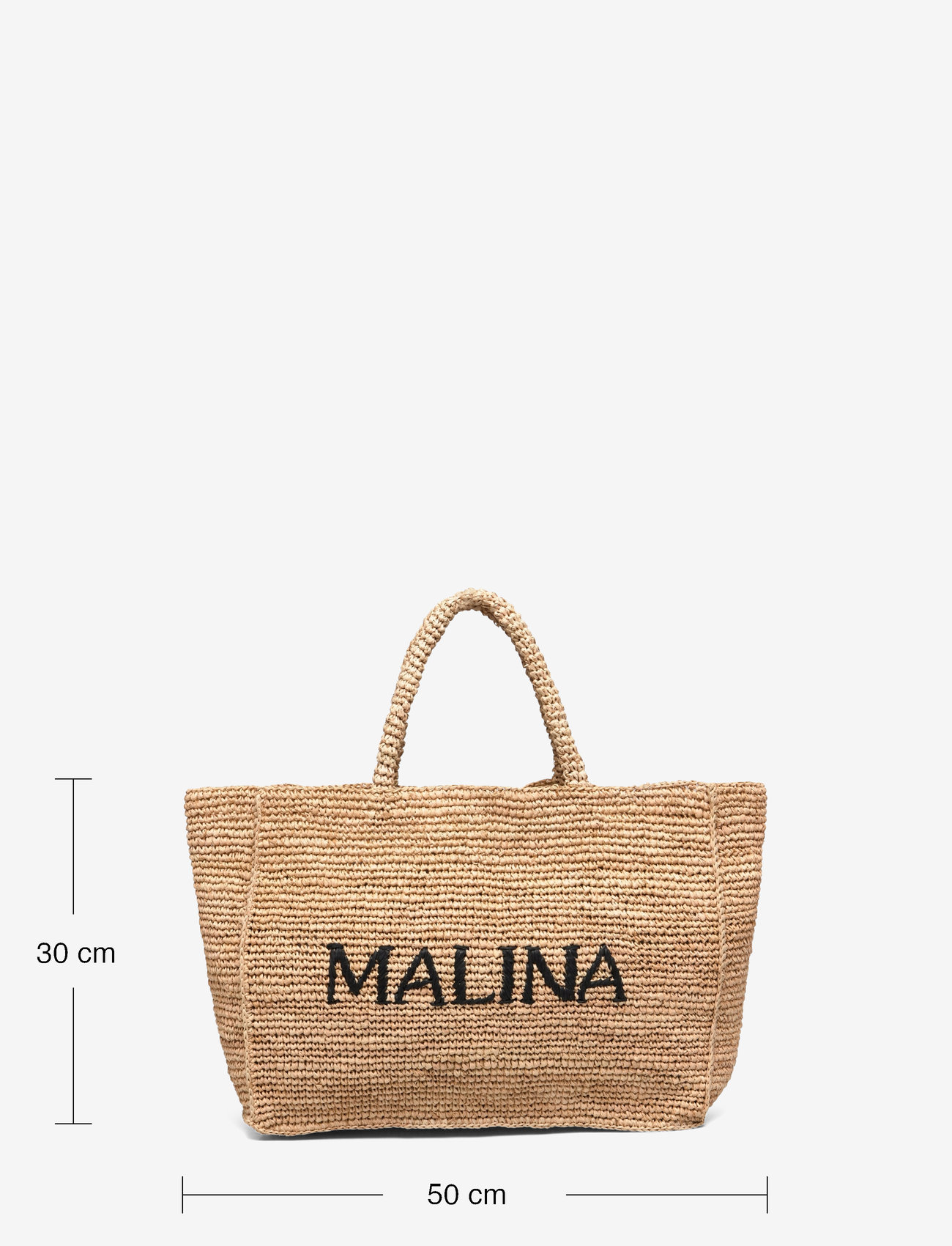 Malina - Malina raffia tote bag - raffia - 5