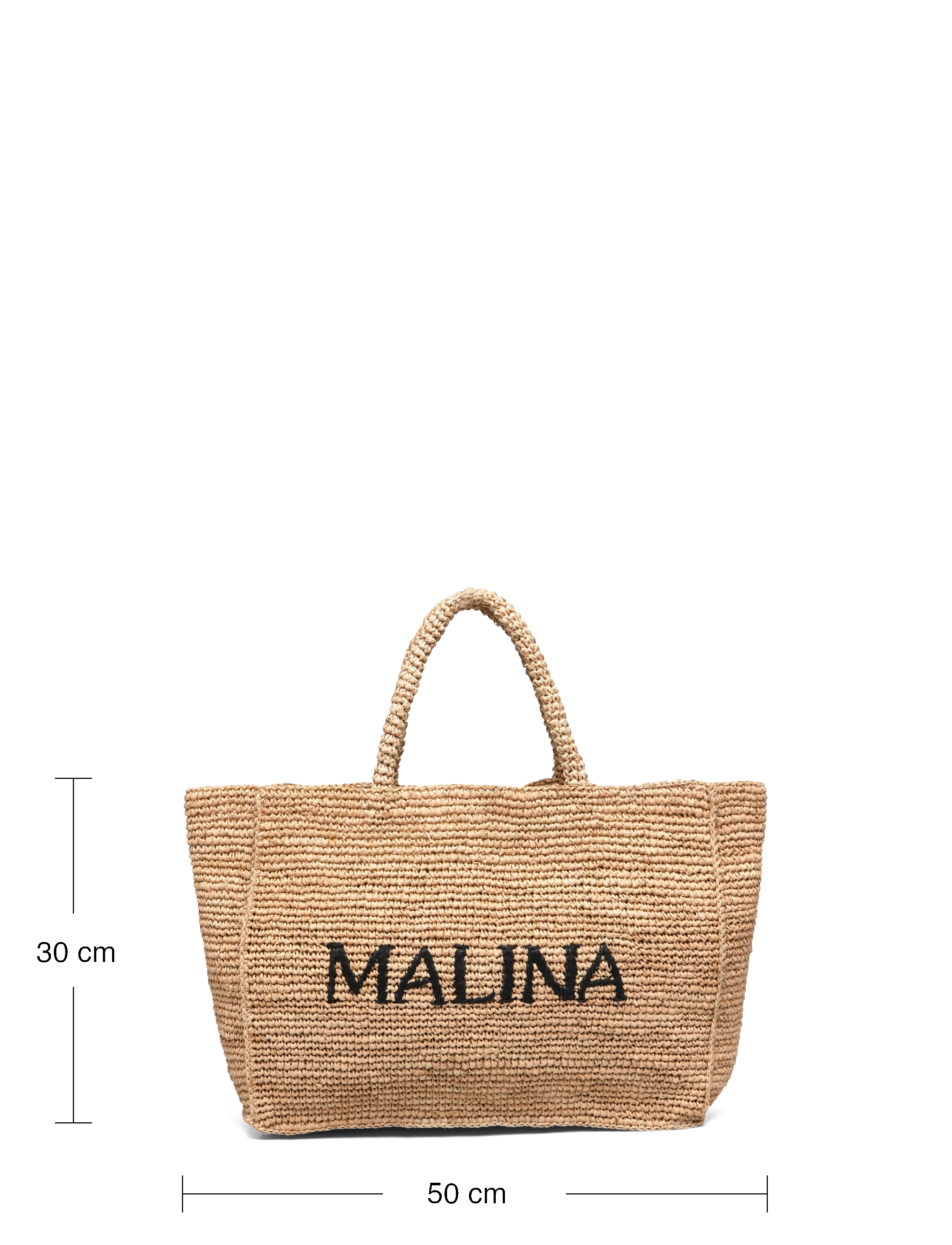 Malina - Malina raffia tote bag - raffia - 5