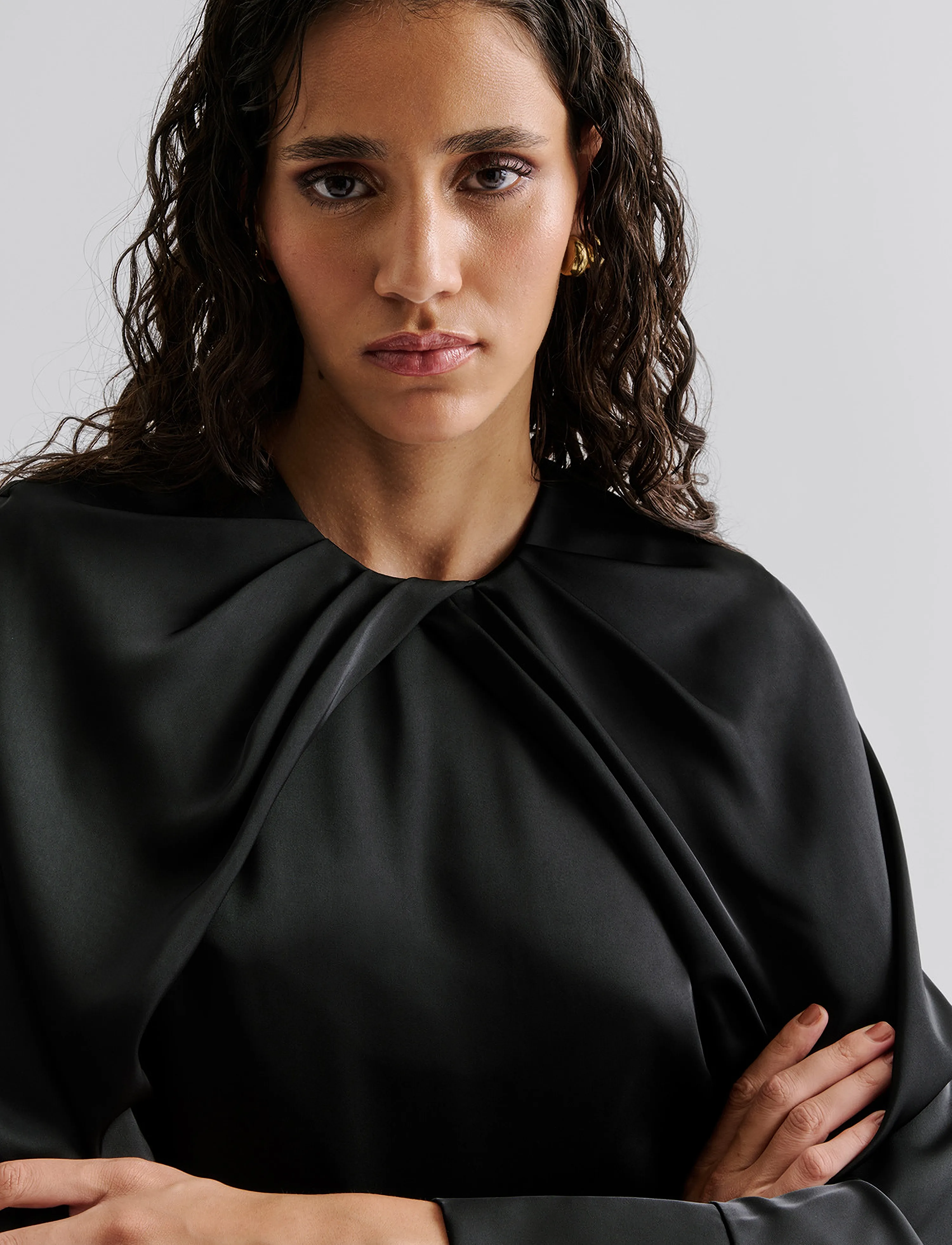 Malina - Evie straight fit mini dress - partykleider - black - 4