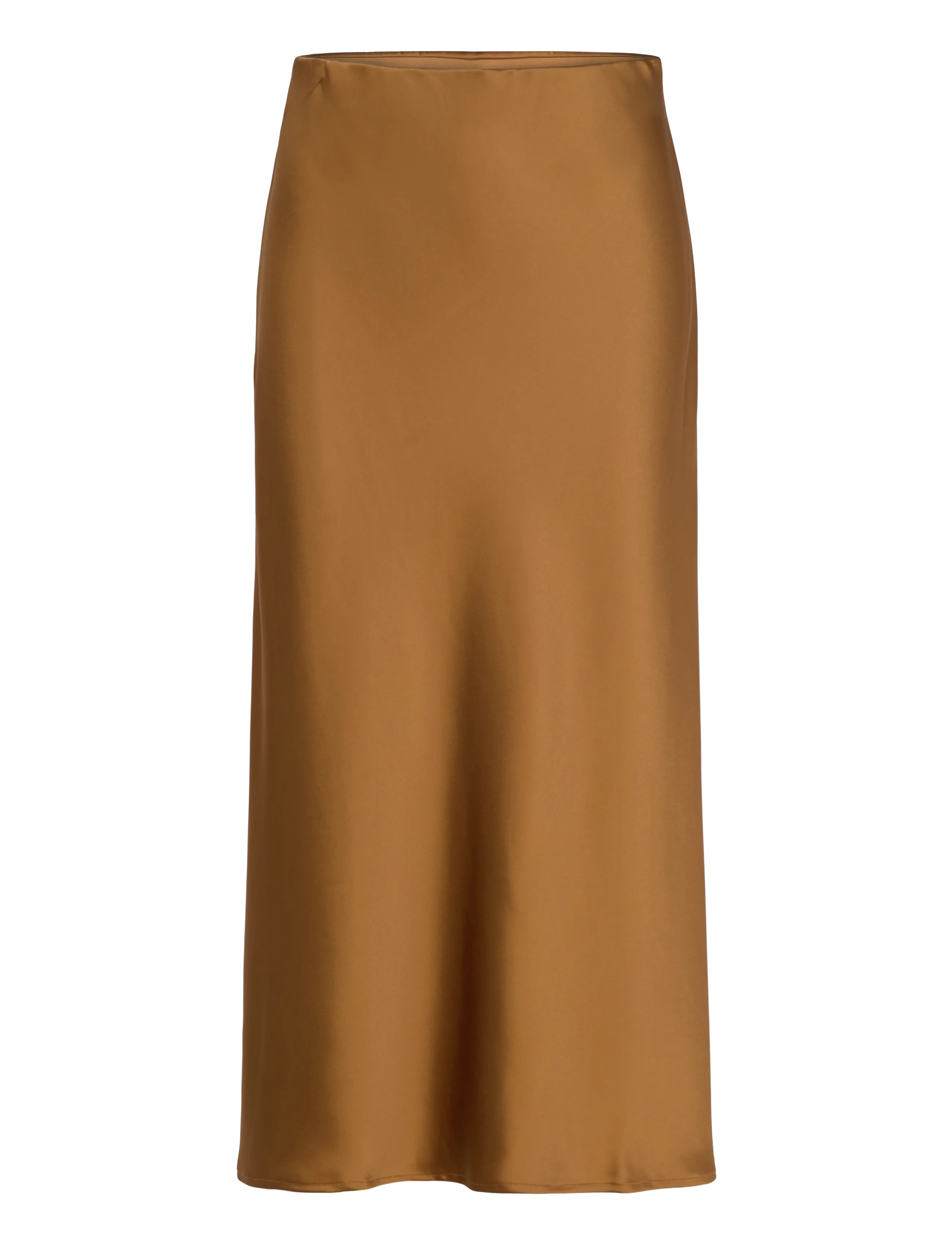 Malina Aubree Satin Midi Skirt - Designers - AMBER / brown