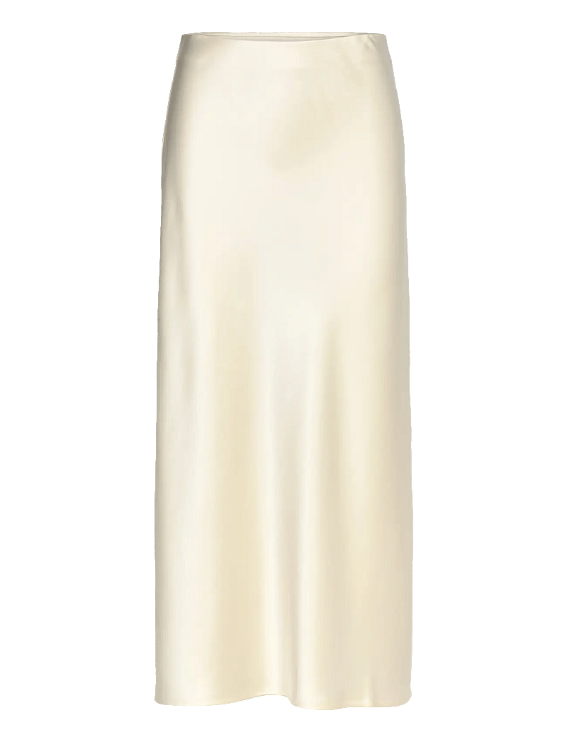 Malina - Aubree satin midi skirt - satiinist seelikud - vanilla - 1