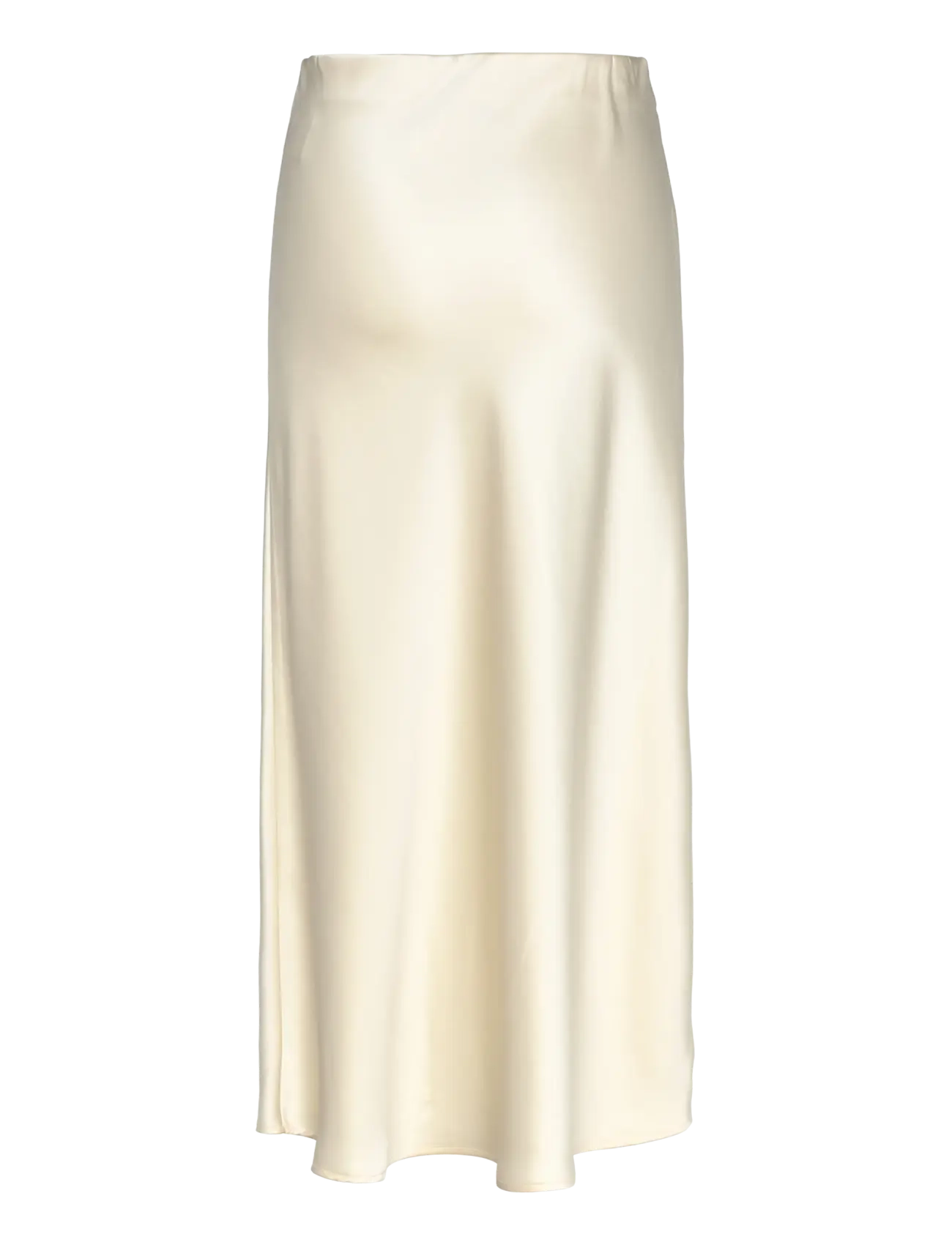 Malina - Aubree Satin Midi Skirt - satiinist seelikud - vanilla - 2
