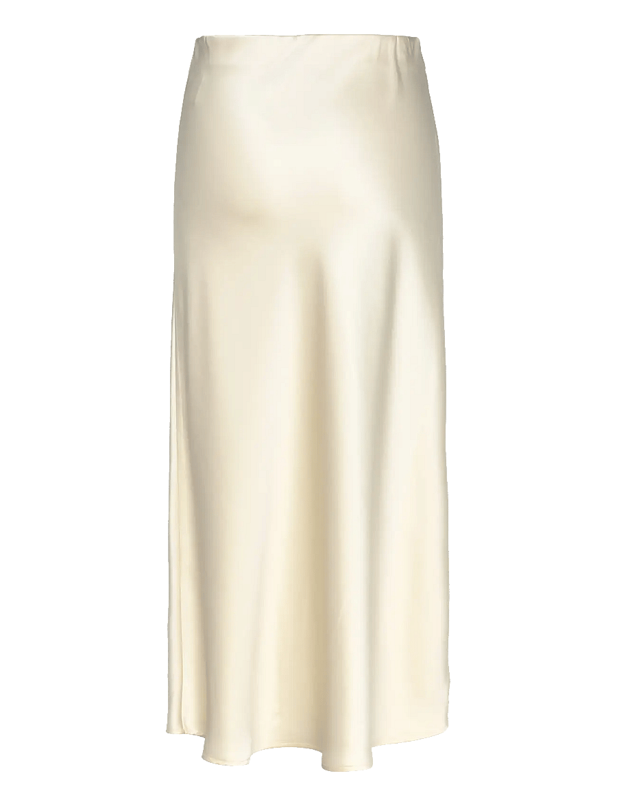 Malina - Aubree Satin Midi Skirt - satinröcke - vanilla - 2