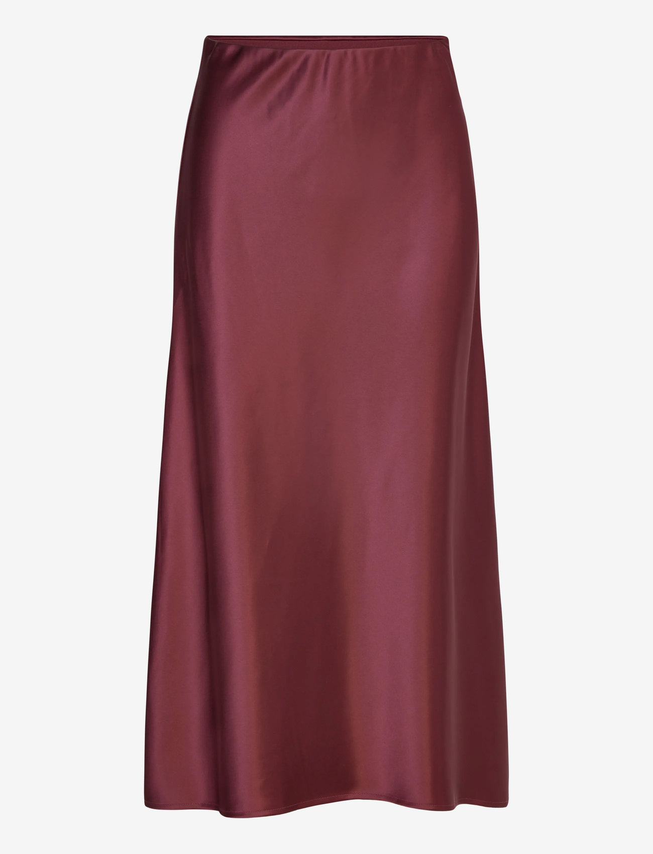 Malina - Aubree satin maxi skirt - satinkjolar - wine - 1