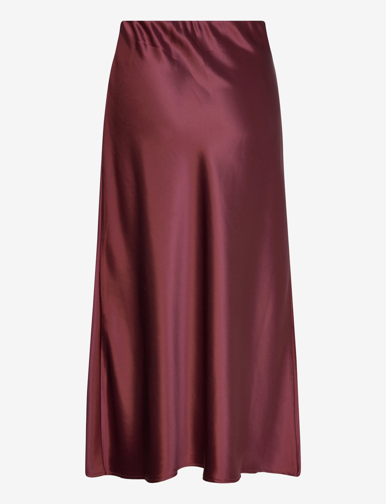 Malina - Aubree satin maxi skirt - satinkjolar - wine - 2