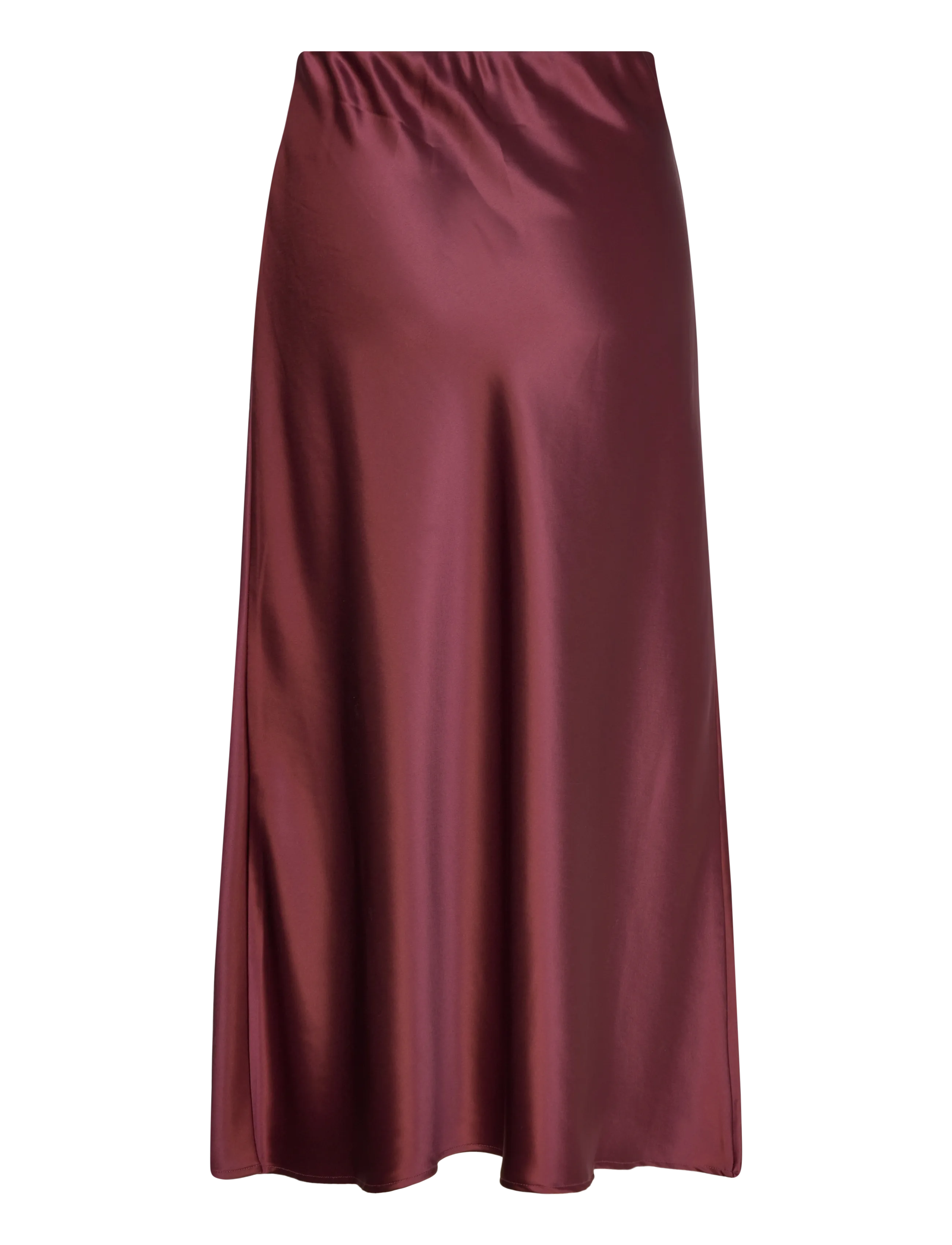 Malina - Aubree Satin Midi Skirt - jupes en satin - wine - 2