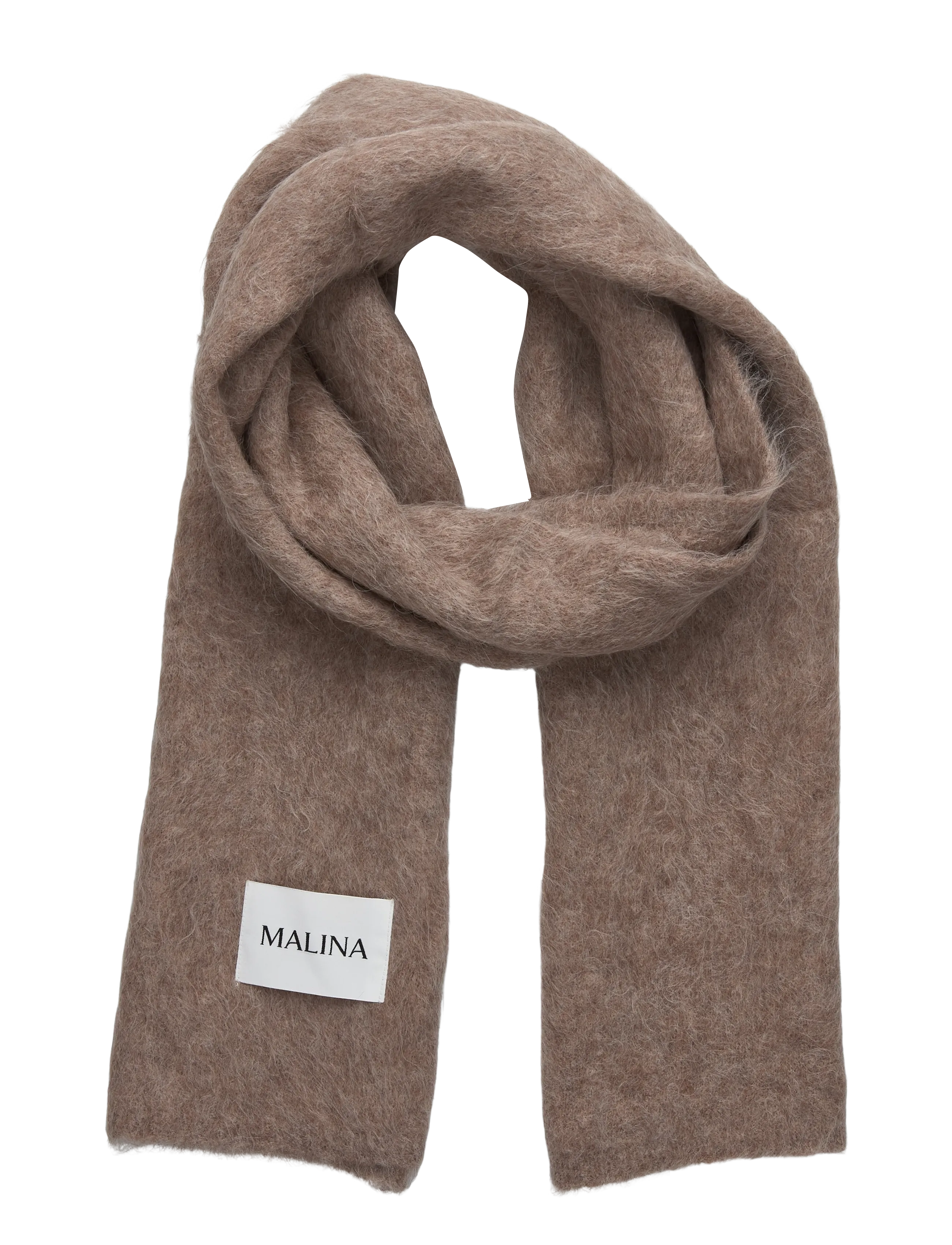 Malina Colleen Alpaca Blend Scarf, One Size, Brown, Tørklæder > Vintertørklæder, Dame