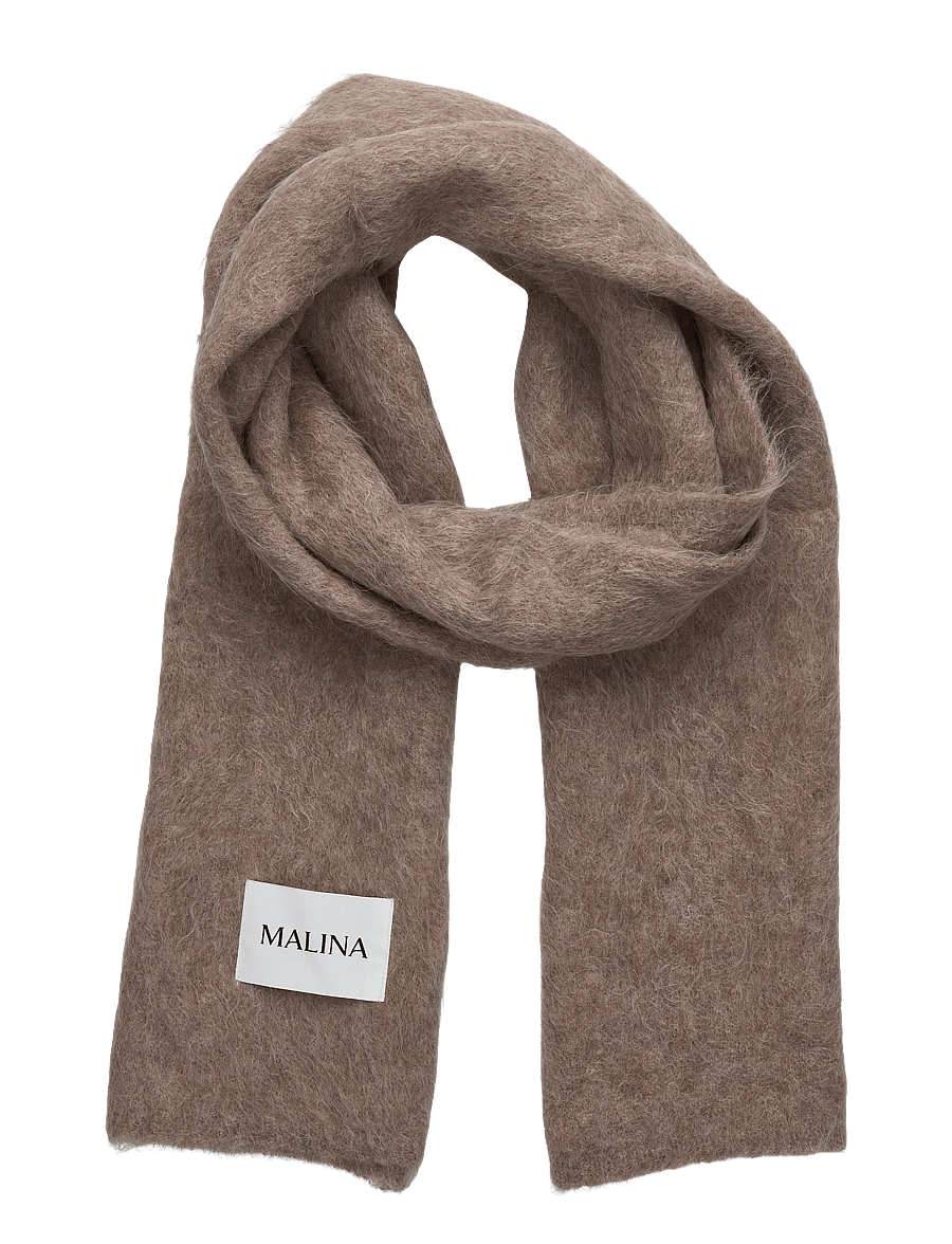 Malina - Colleen Alpaca Blend Scarf - special occasions - taupe - 0