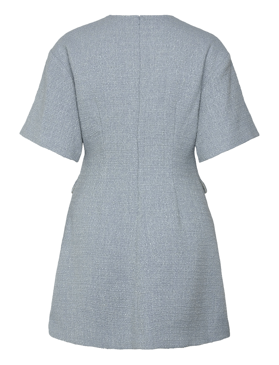 Malina - Rayna Boucle Mini Dress - robes courtes - sky - 2