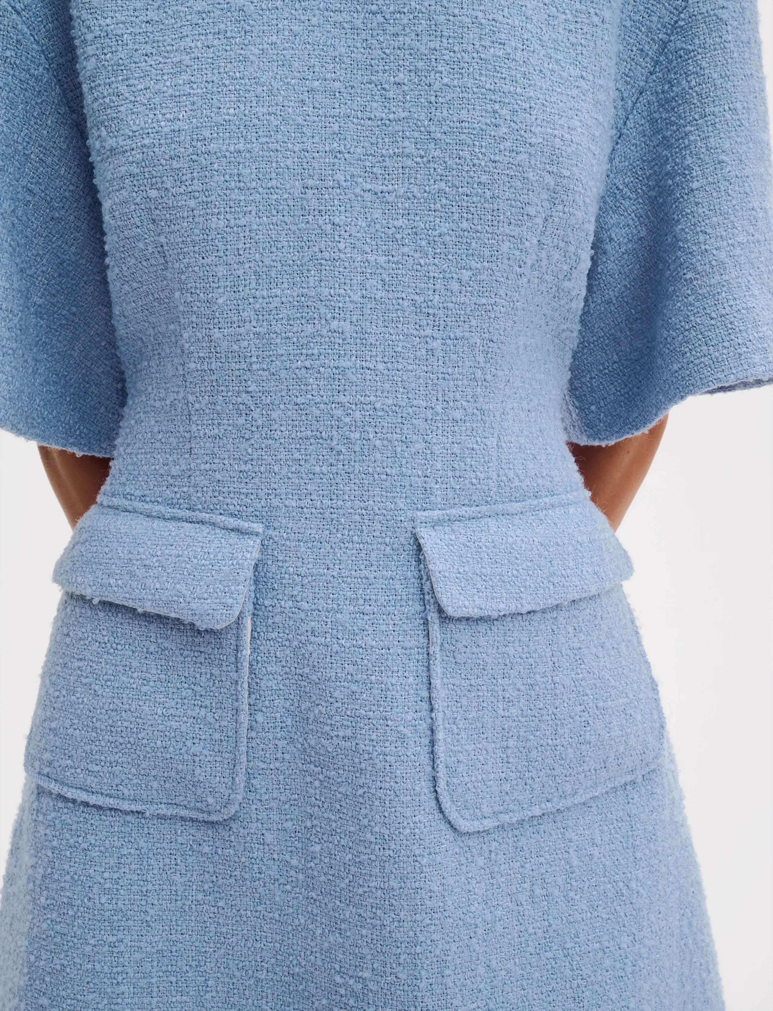 Malina - Rayna Boucle Mini Dress - minikleidid - sky - 5