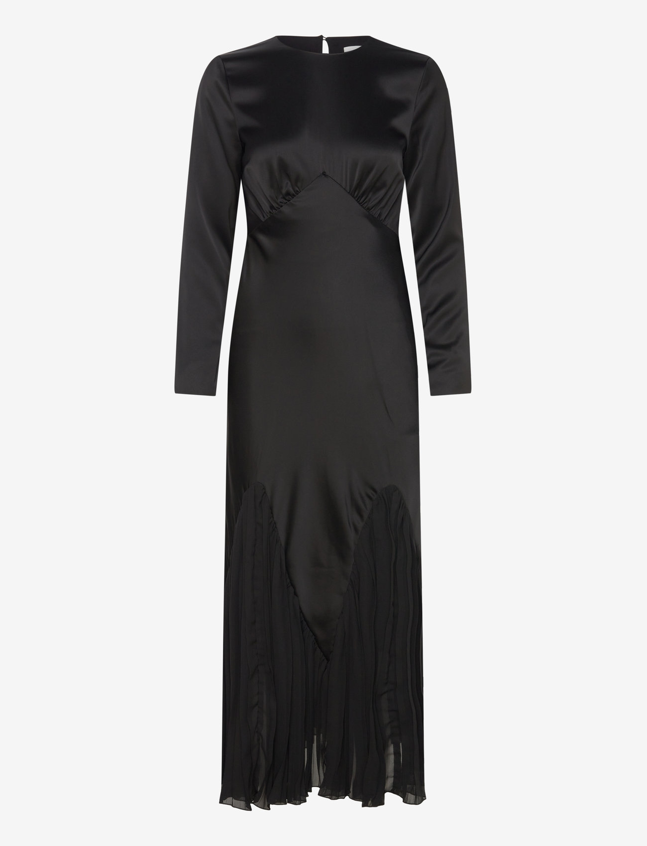 Malina - Jenina multi fabric maxi dress - black - 1