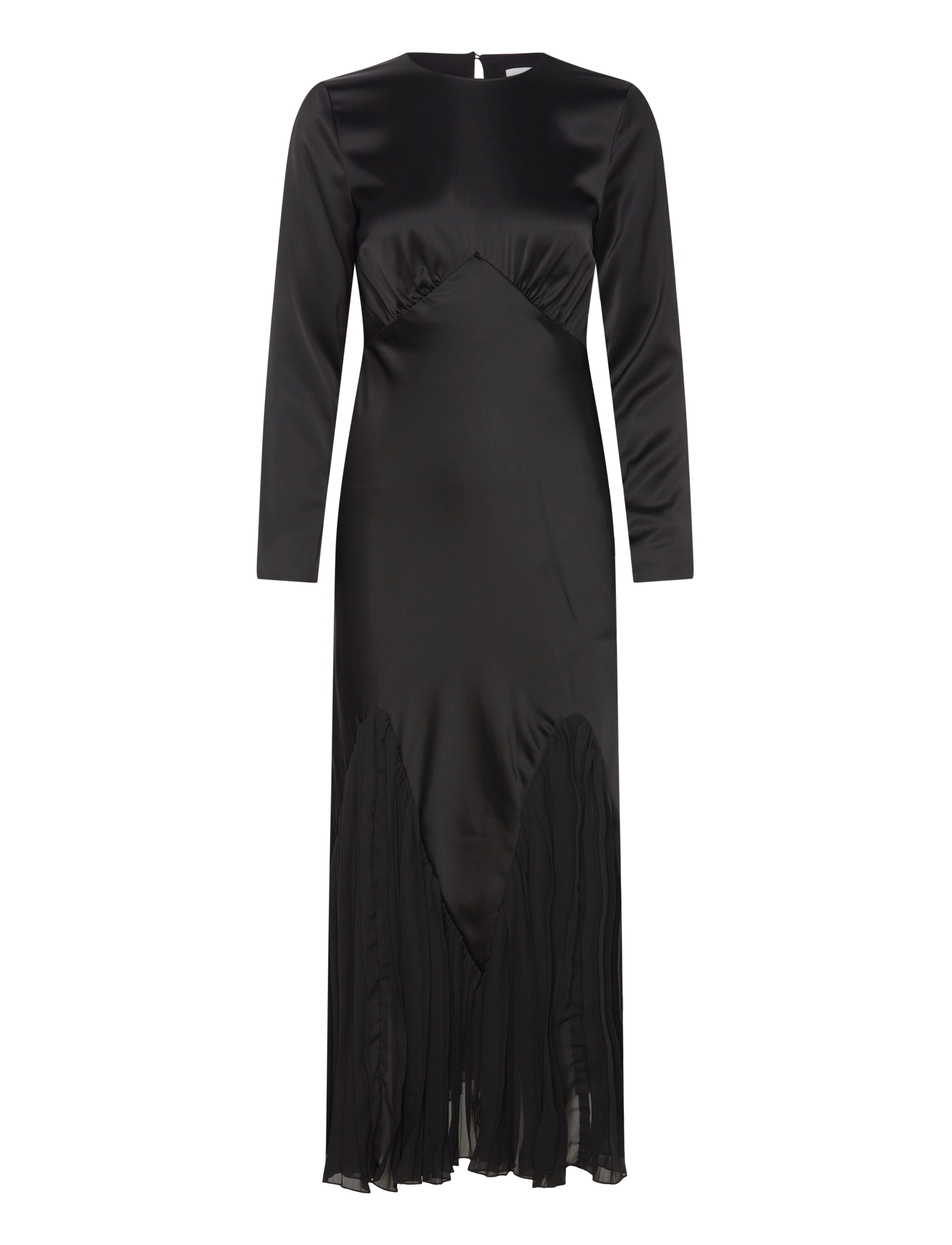 Malina - Jenina multi fabric maxi dress - black - 1