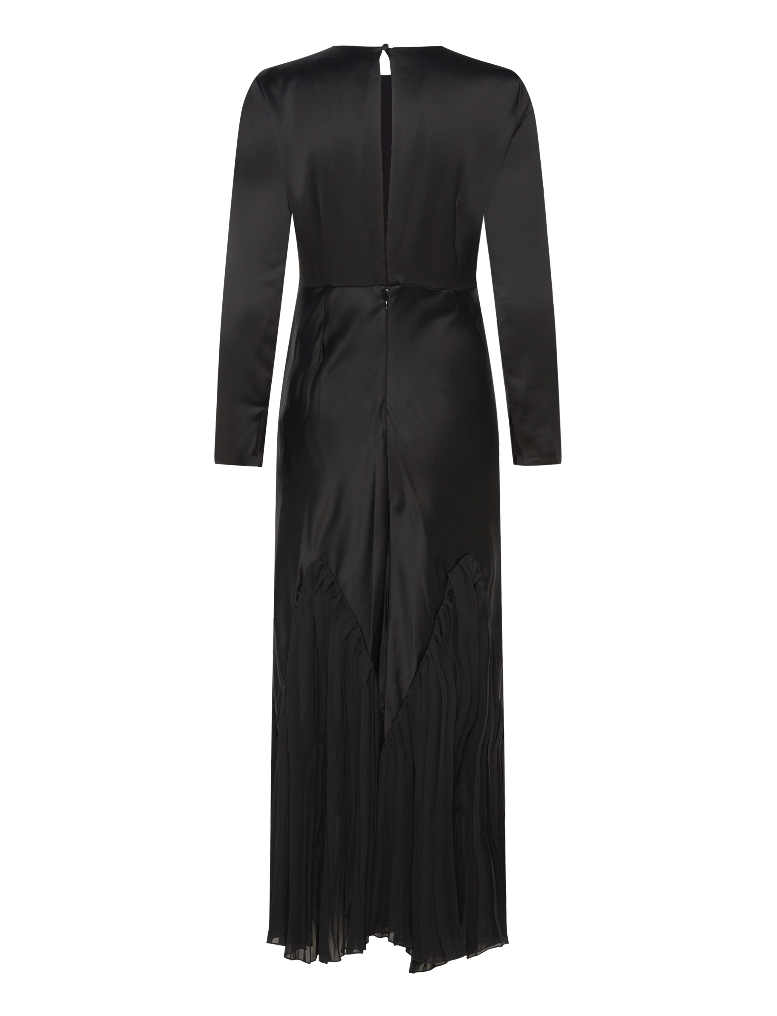 Malina - Jenina multi fabric maxi dress - black - 2