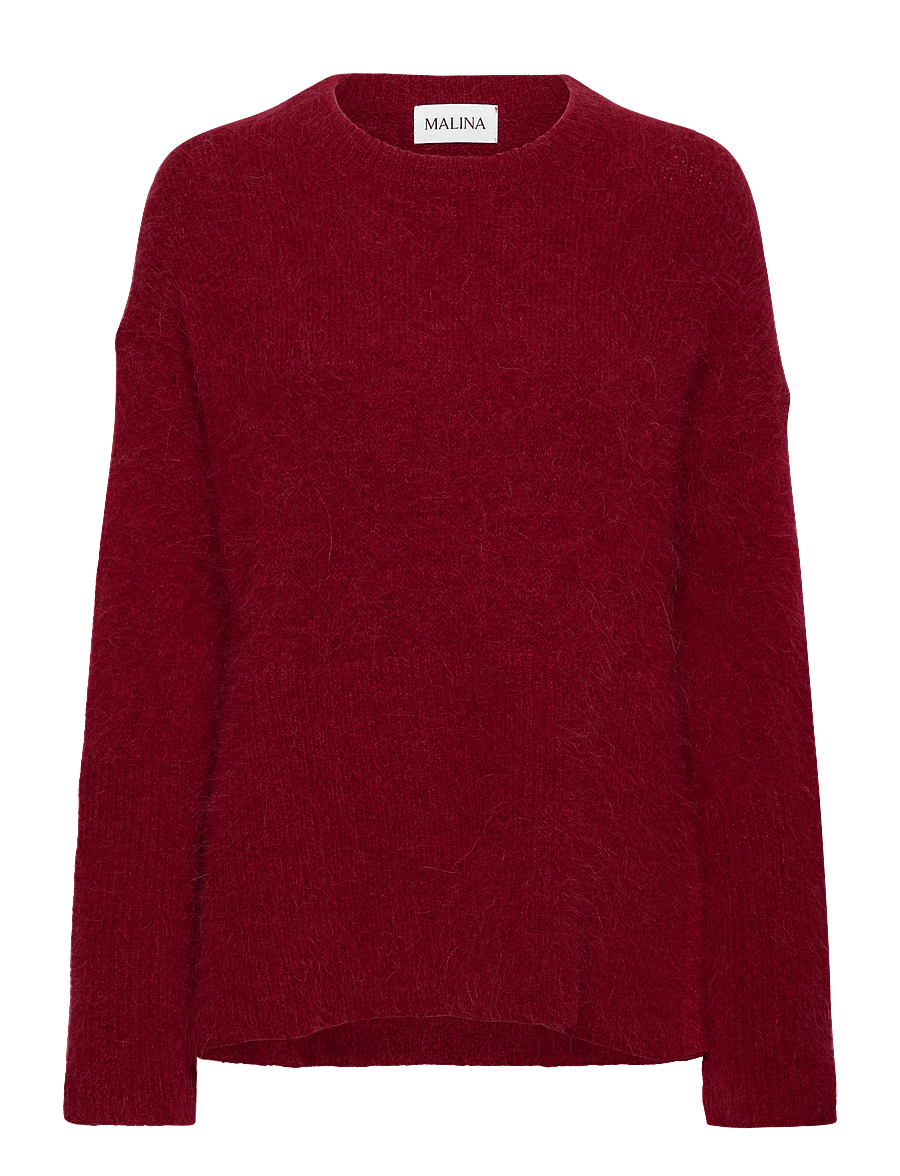 Malina - Elsy brushed alpaca blend sweater - red - 1