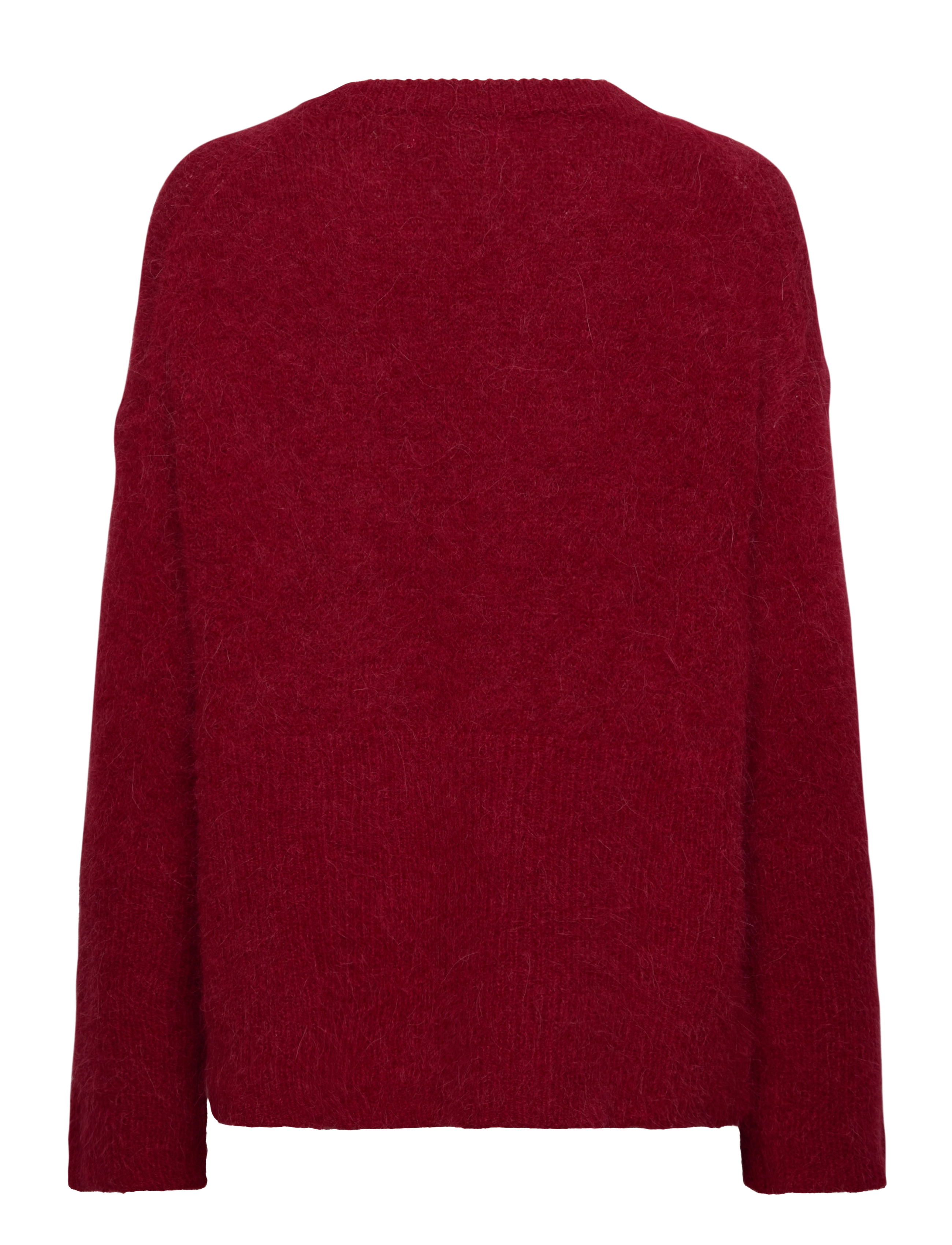 Malina - Elsy brushed alpaca blend sweater - red - 2