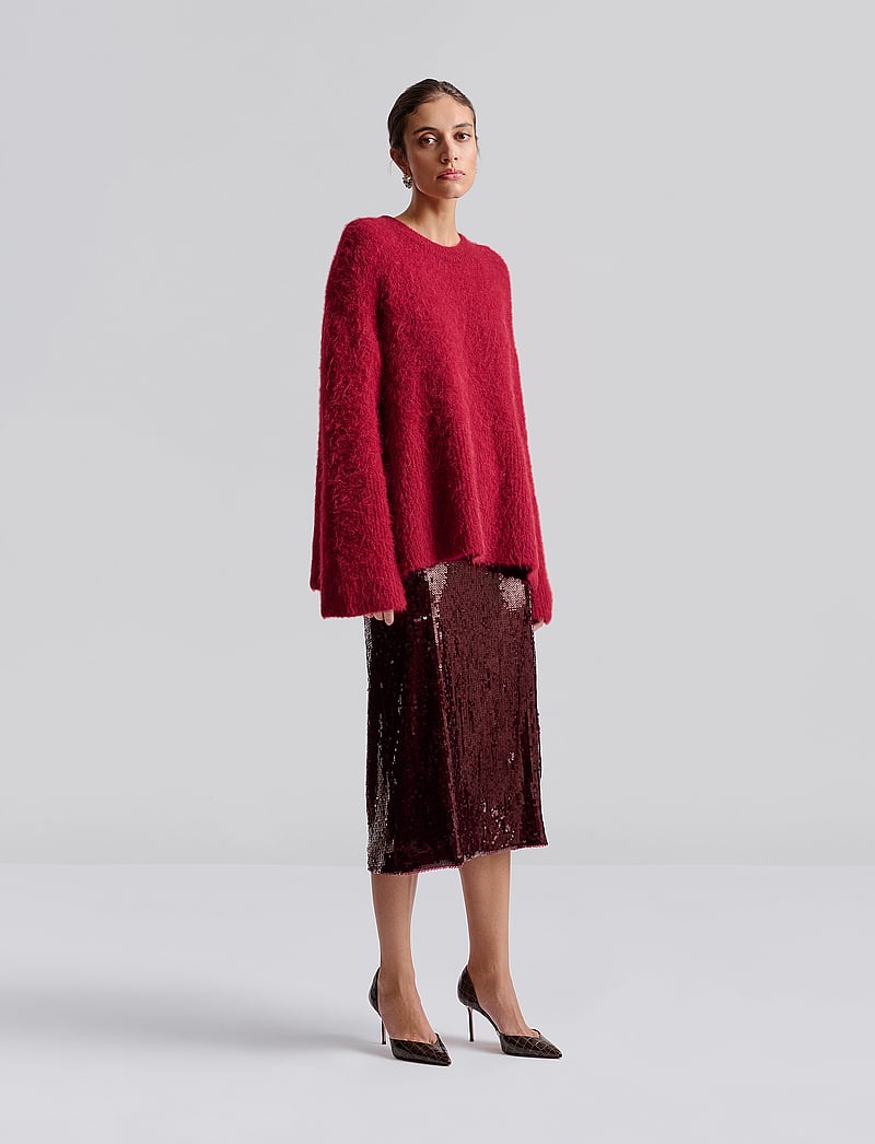 Malina - Elsy brushed alpaca blend sweater - pullover - red - 0
