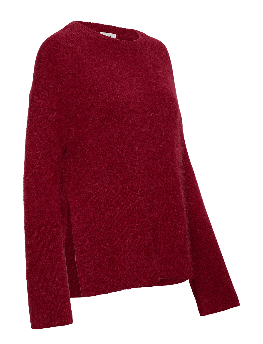 Malina - Elsy brushed alpaca blend sweater - red - 4