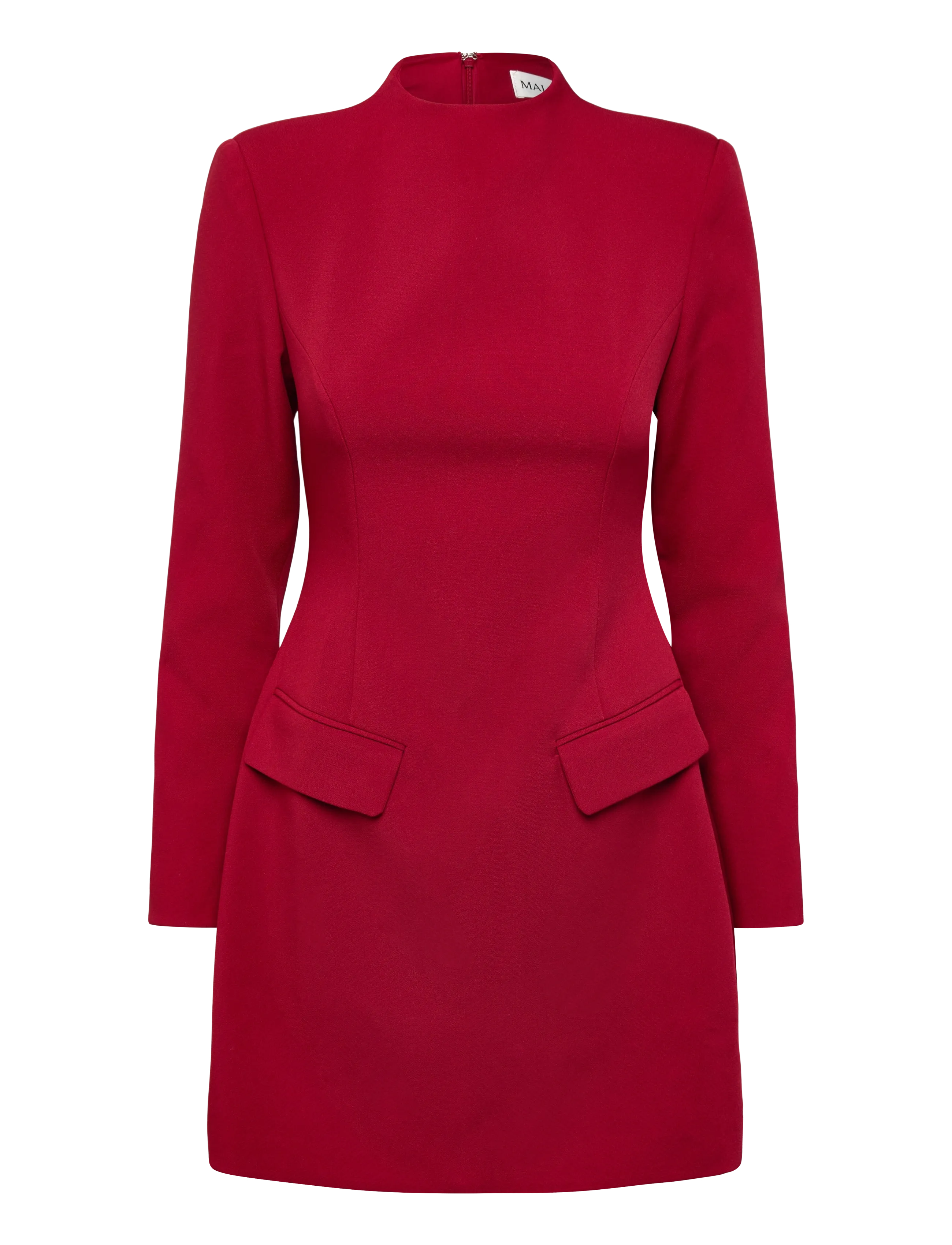 MALINA Leanna High Neck Mini Kleid Rot - 40 - Damen