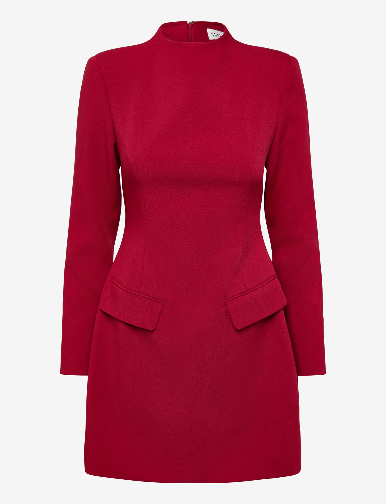 Malina - Leanna high neck mini dress - cocktail dresses - deep red - 1