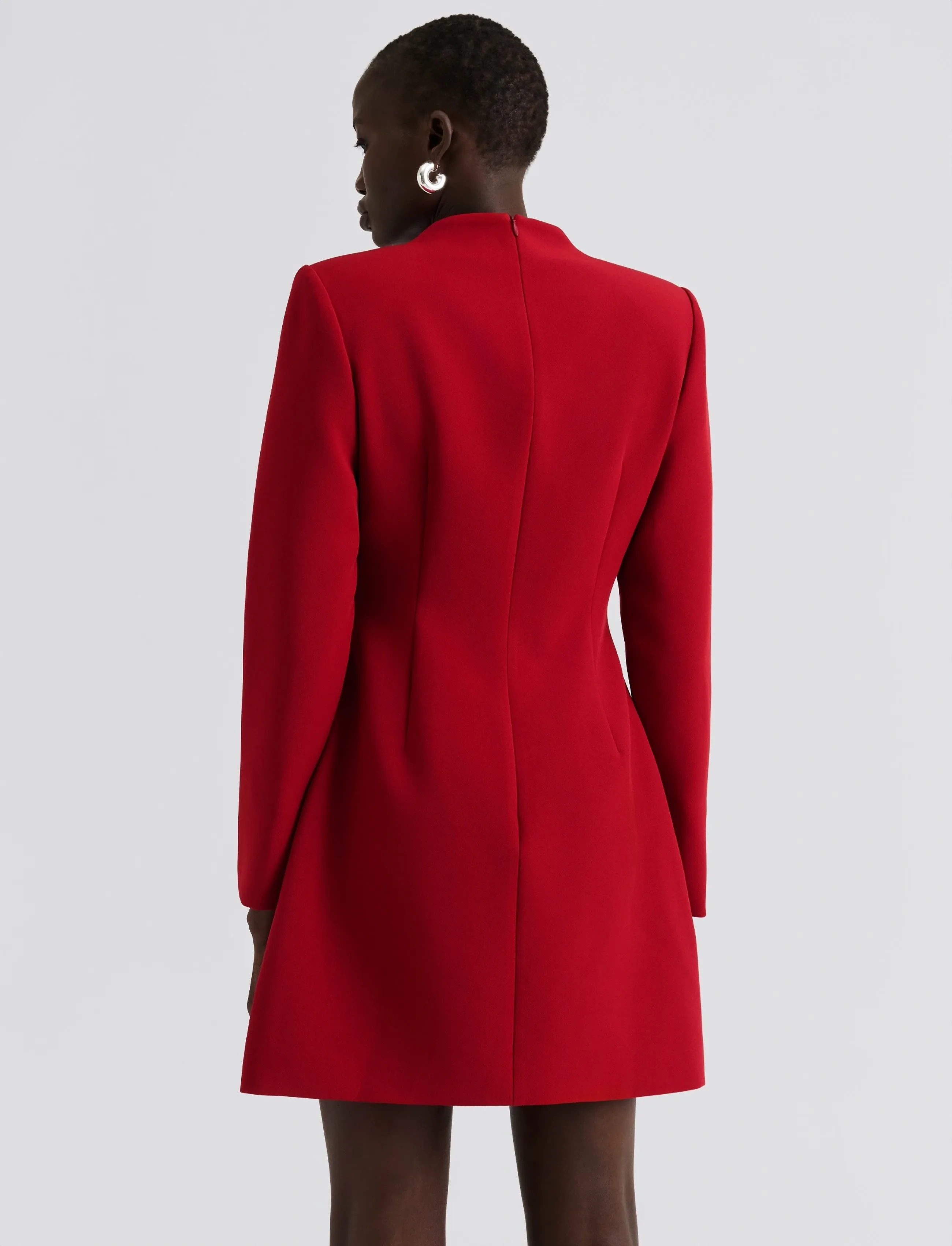 Malina - Leanna high neck mini dress - cocktailjurken - deep red - 3