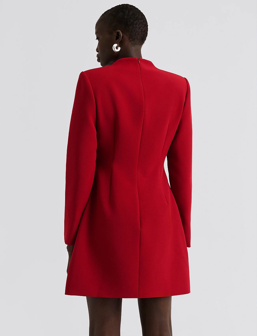 Malina - Leanna high neck mini dress - cocktailjurken - deep red - 3