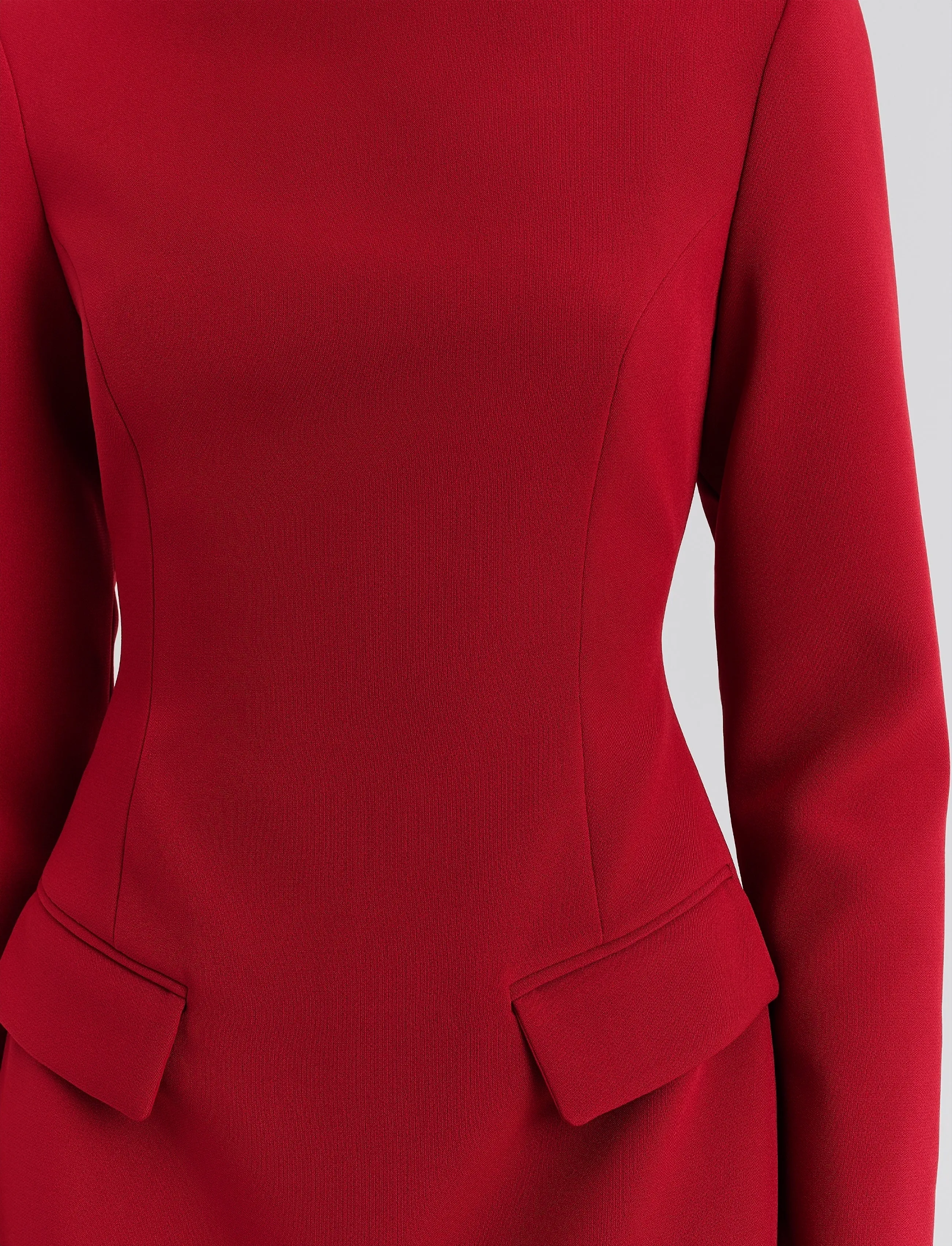 Malina - Leanna high neck mini dress - cocktailjurken - deep red - 4