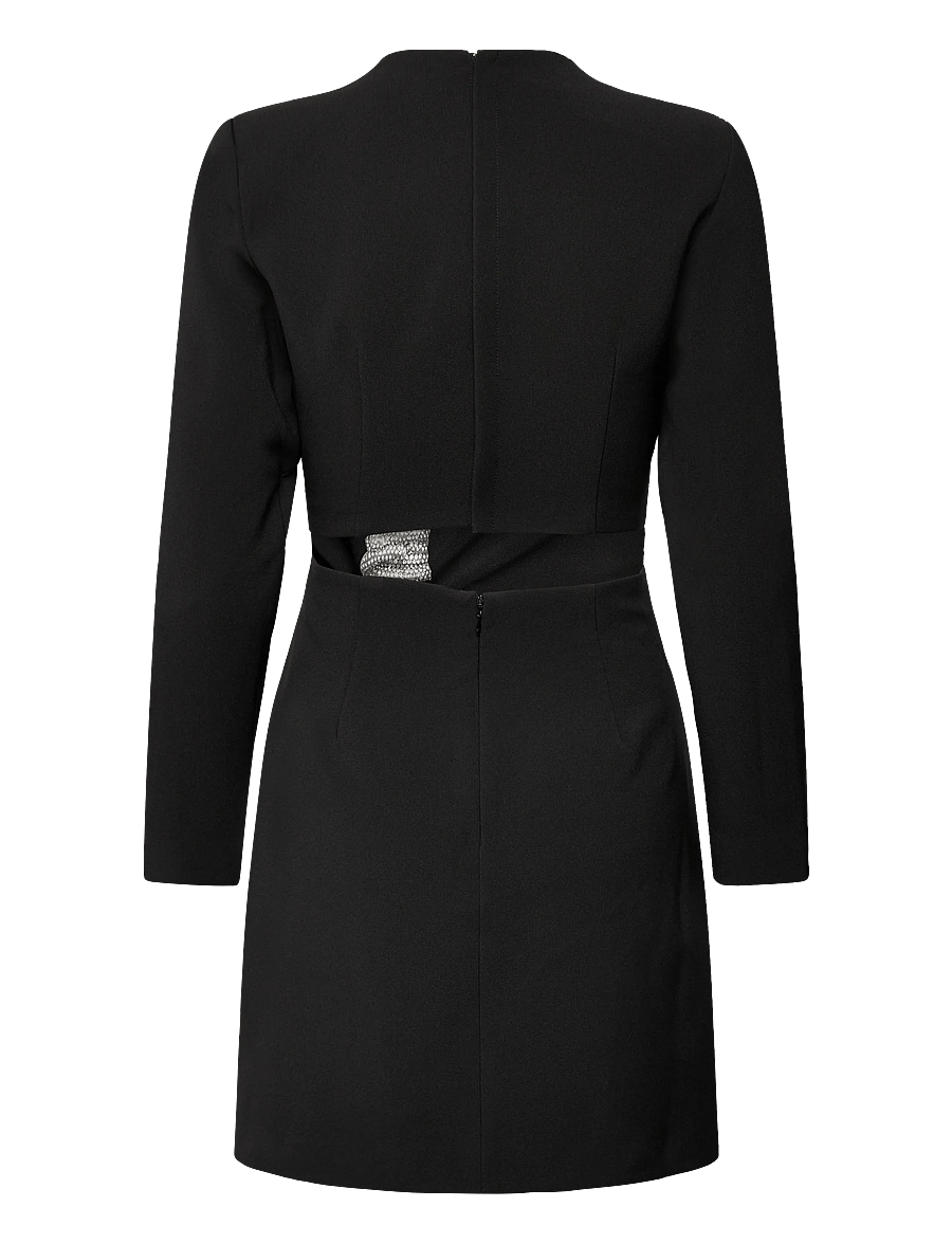 Malina - Sutton Cut Out Mini Dress - sukienki krótkie - black - 2