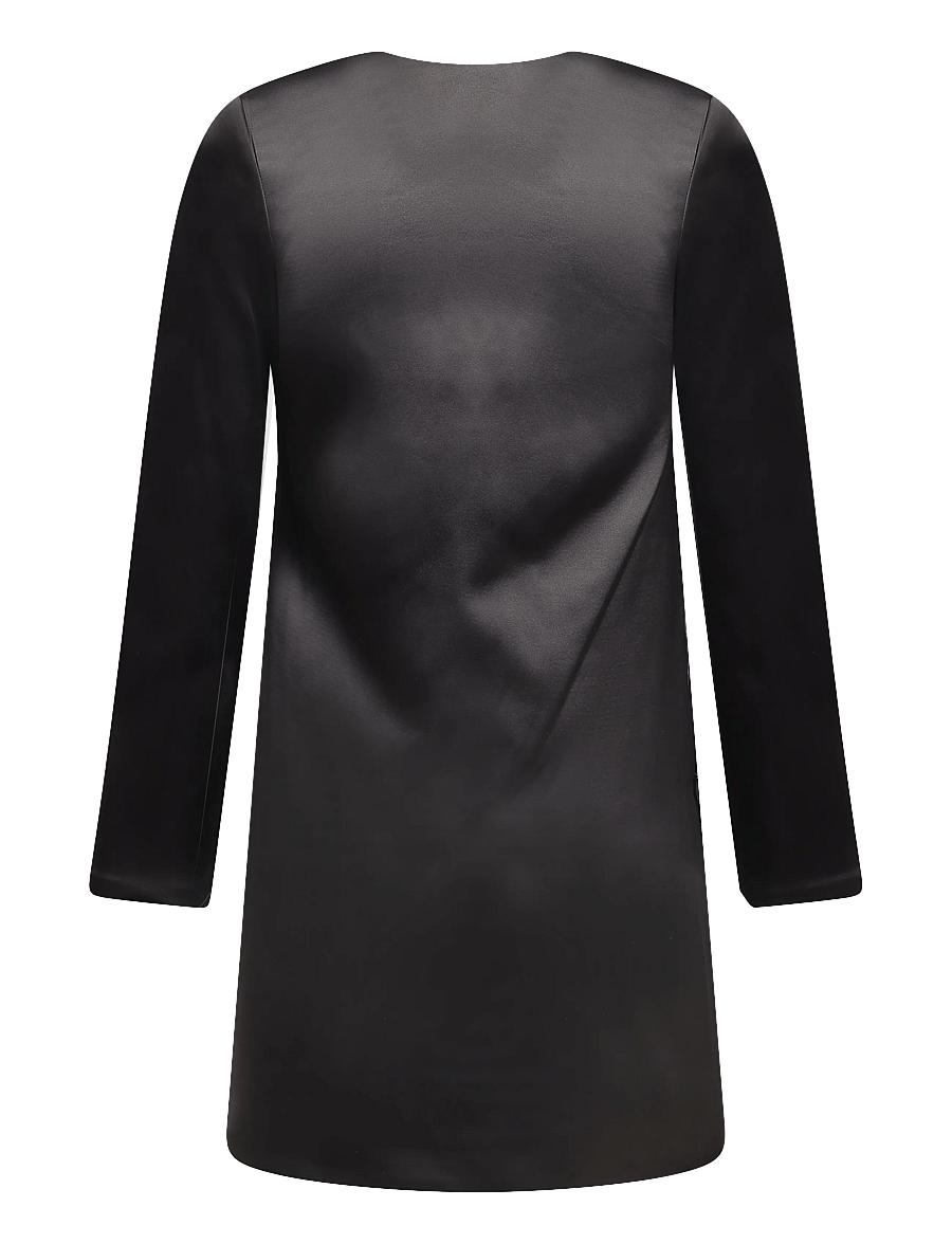 Malina - Elna Bow Detailed Mini Dress - minikleidid - black - 1
