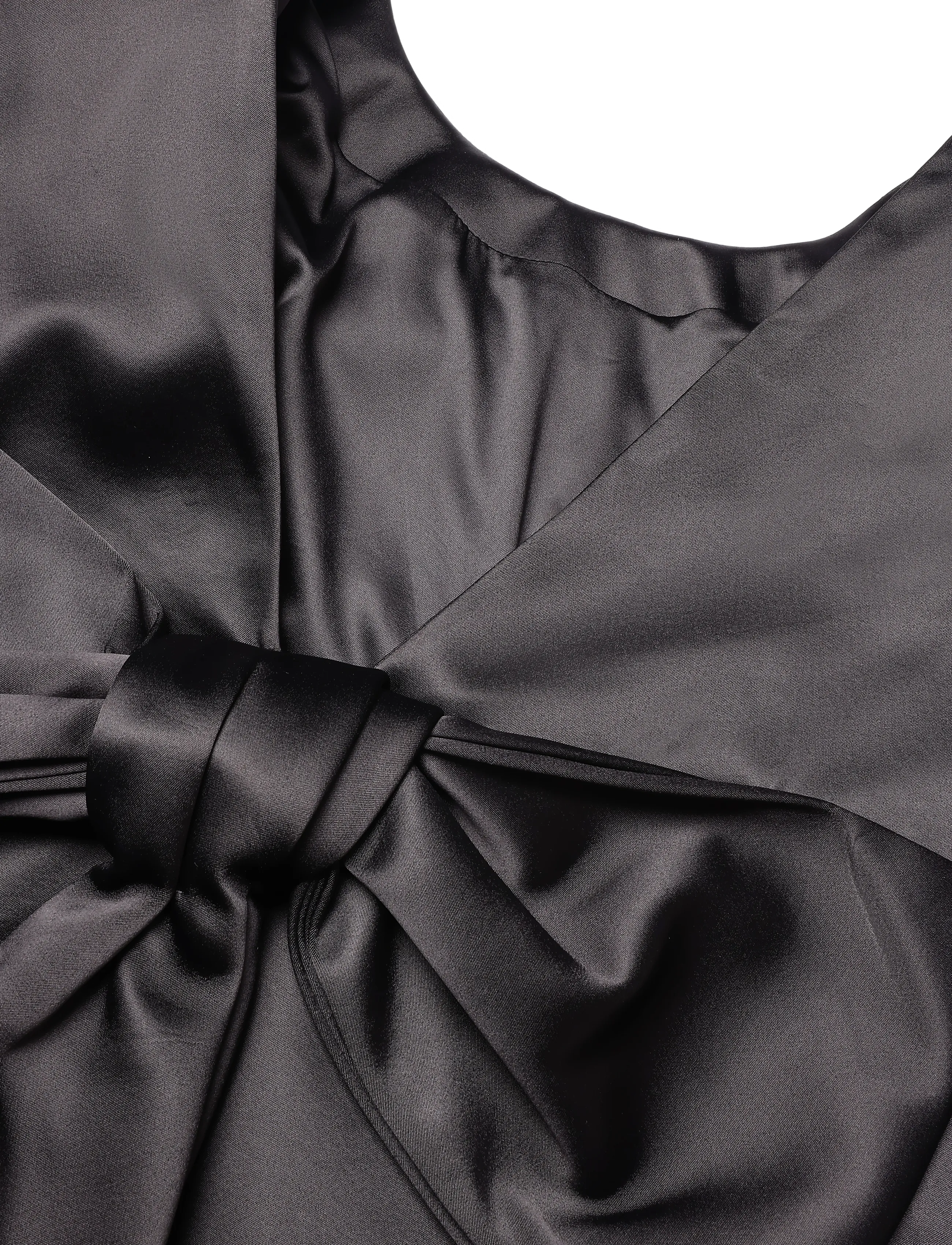 Malina - Elna Bow Detailed Mini Dress - minikleidid - black - 2