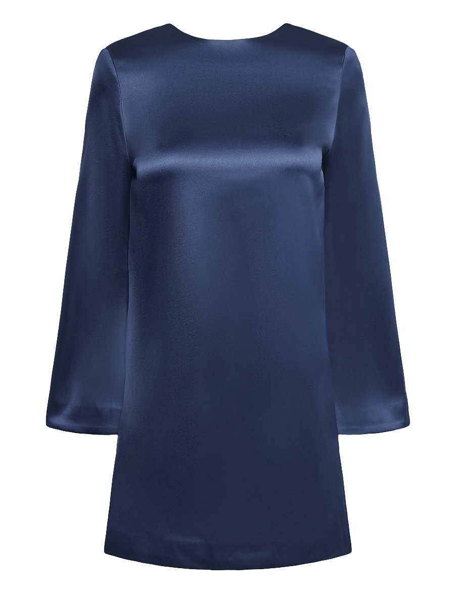 Malina - Elna Bow Detailed Mini Dress - kurze kleider - dark blue - 0