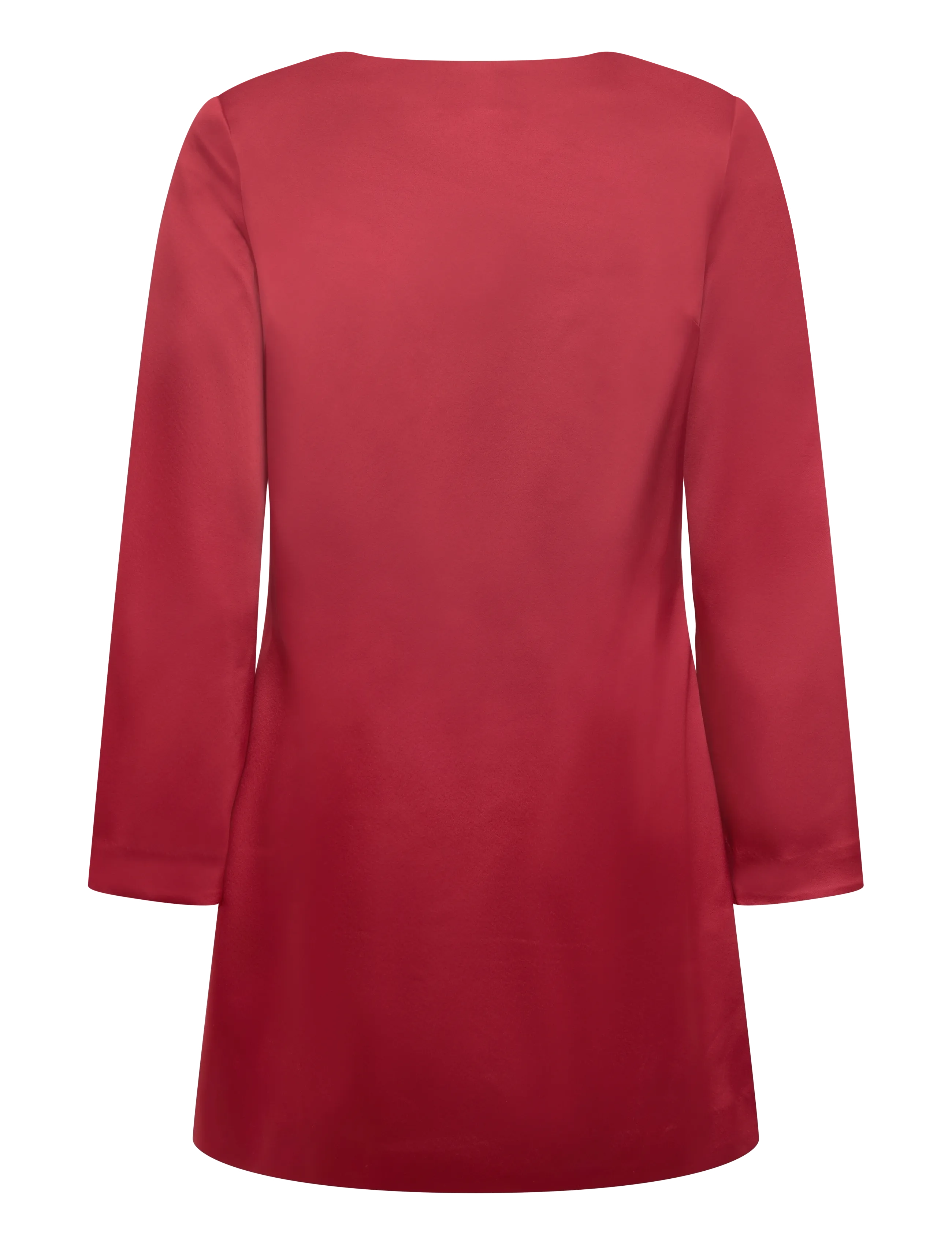 Malina - Elna Bow Detailed Mini Dress - short dresses - deep red - 1