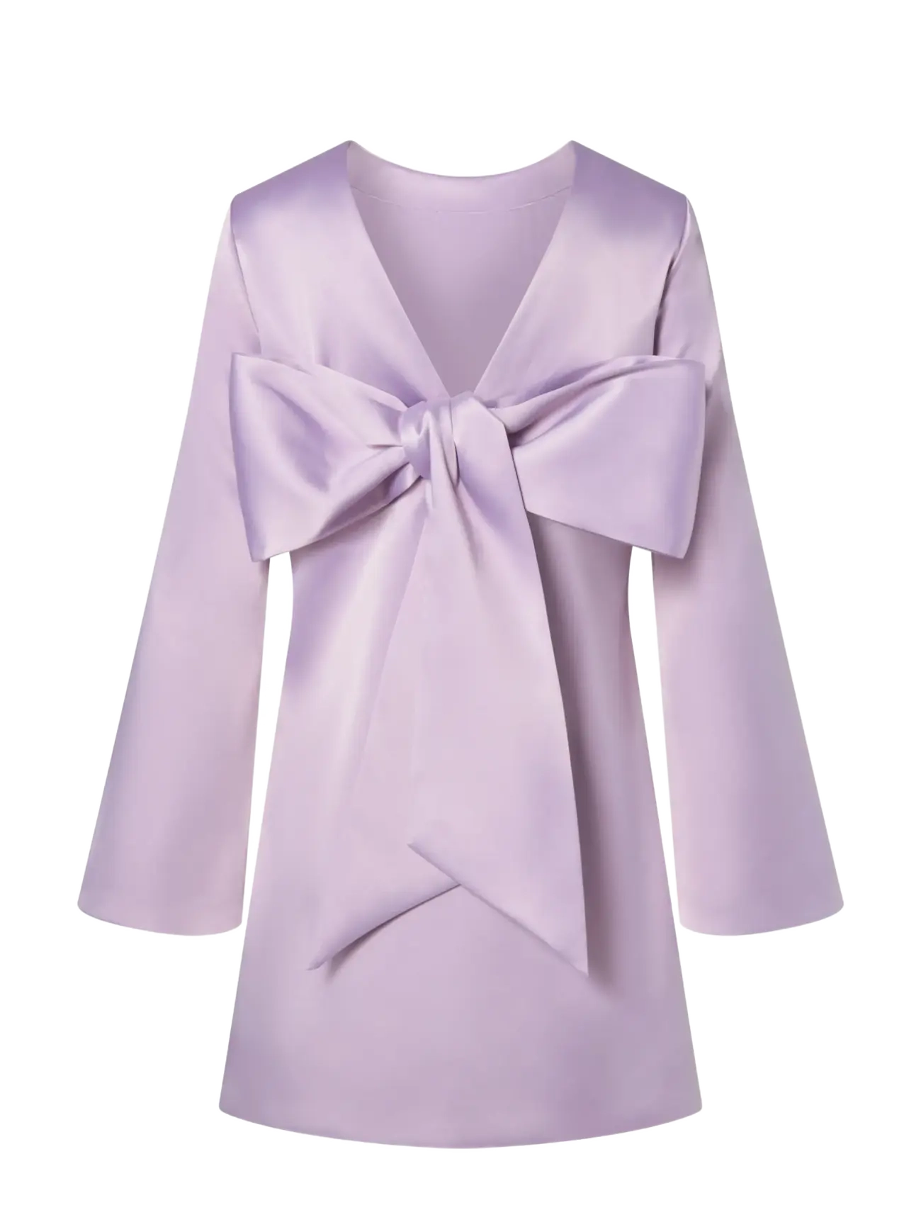 Malina - Elna Bow Detailed Mini Dress - kurze kleider - lavender - 2