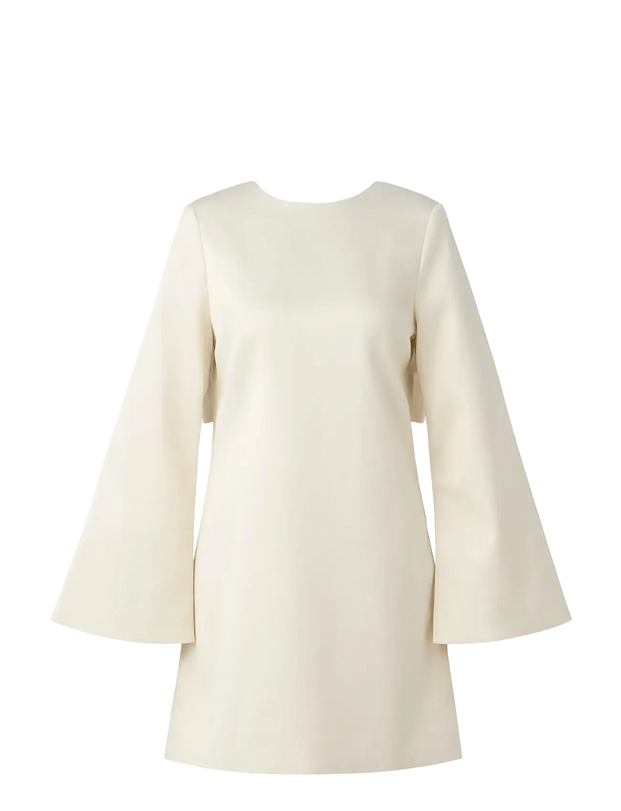 Malina - Elna Bow Detailed Mini Dress - kurze kleider - vanilla - 1