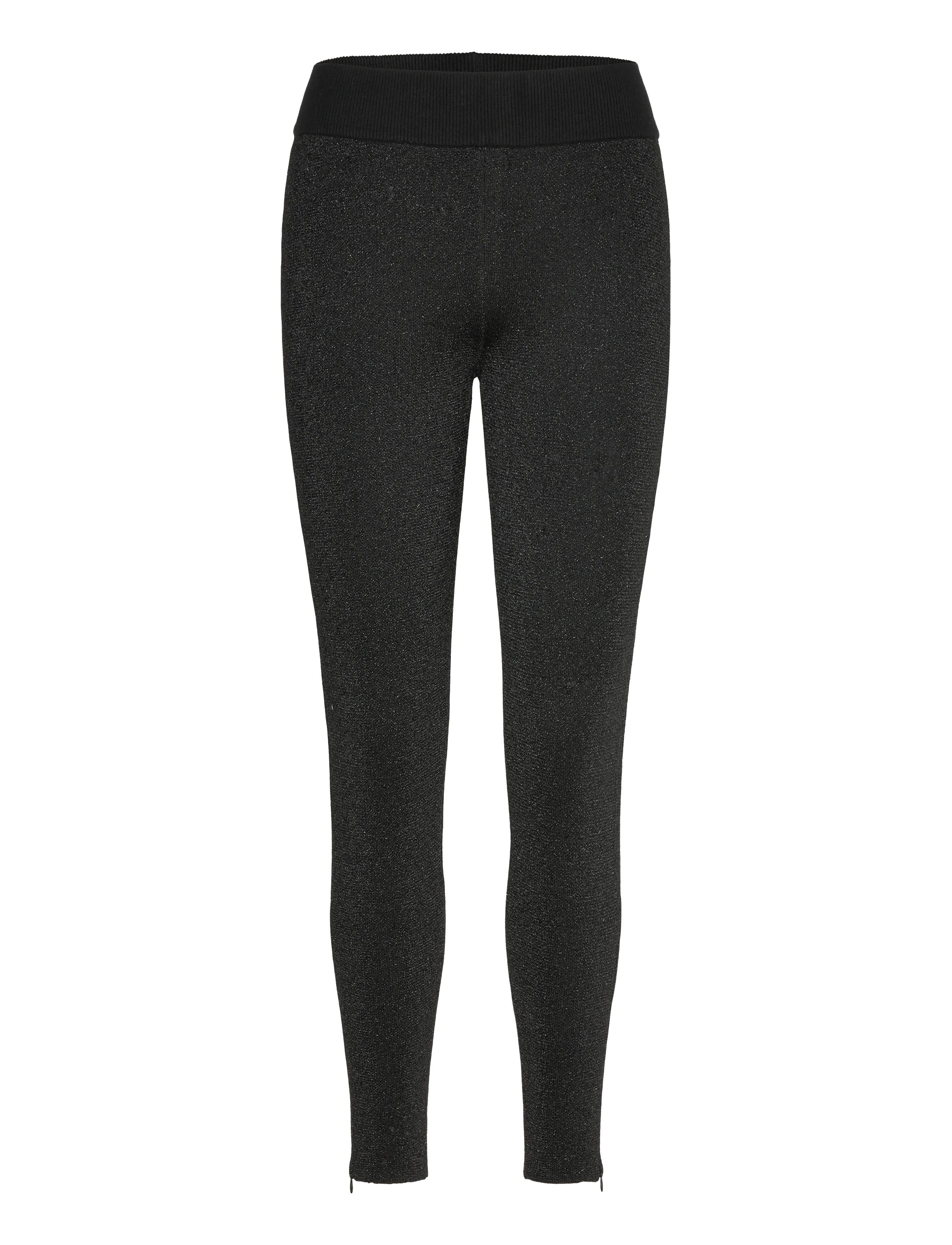 MALINA Mella Glitter Strick Strumpfhose Schwarz - XXL - Damen