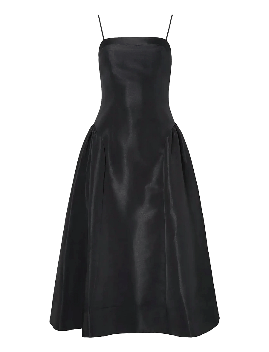 Malina - Calista Exaggerated Hip Midi dress - avondjurken - black - 1