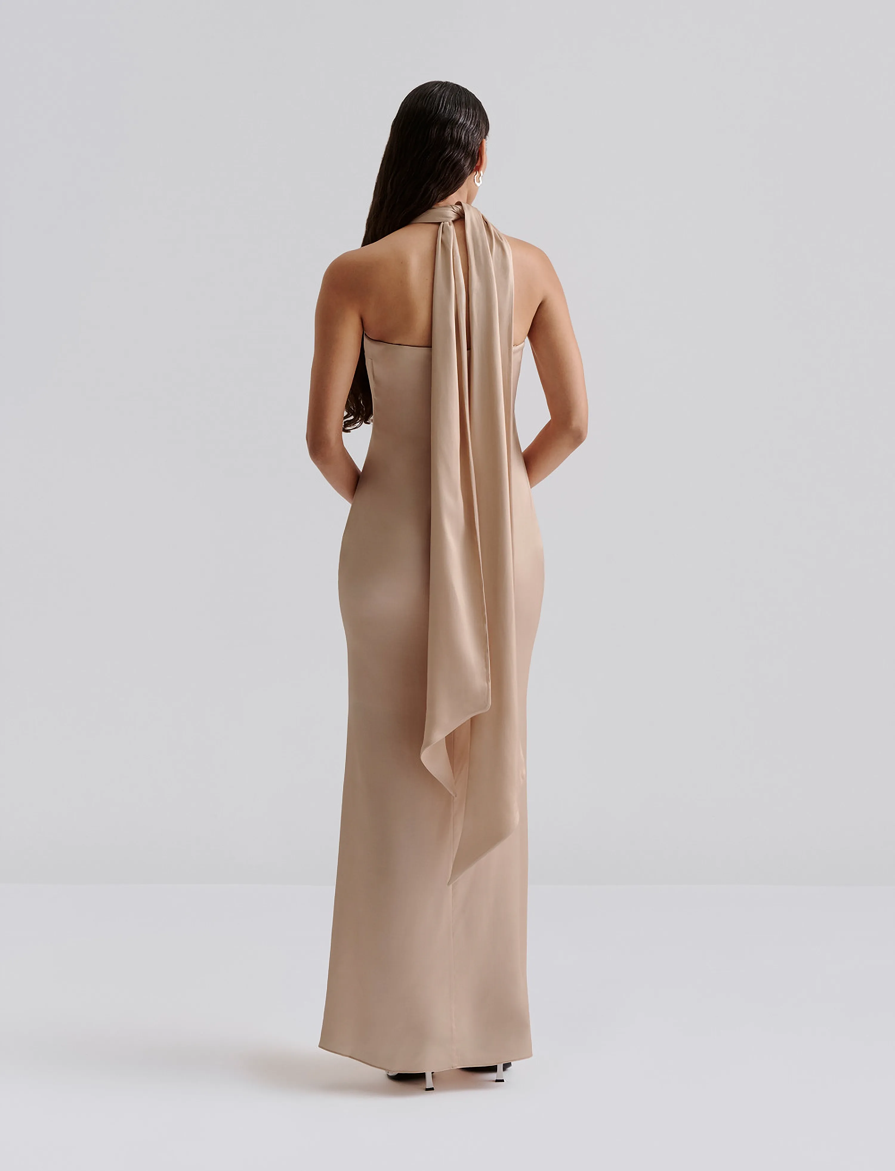 Zelda Scarf Detail Maxi Dress 2