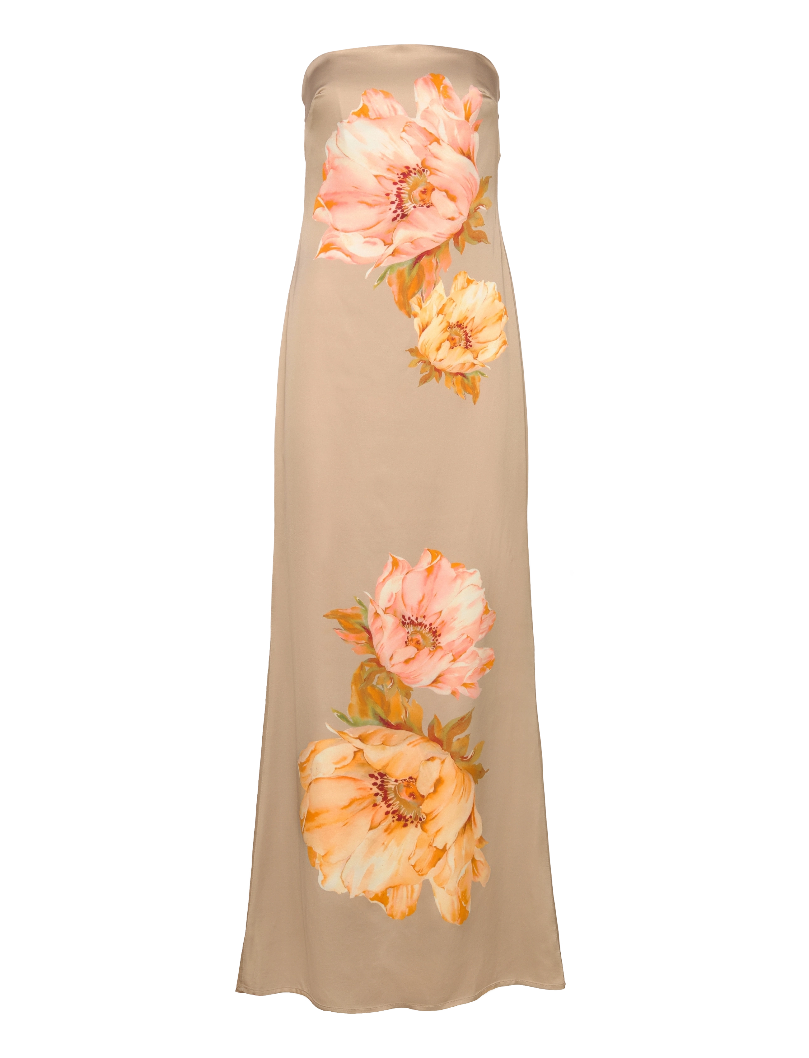 Malina - Zelda Scarf Detail Maxi Dress - aftenkjoler - champagne peony - 3