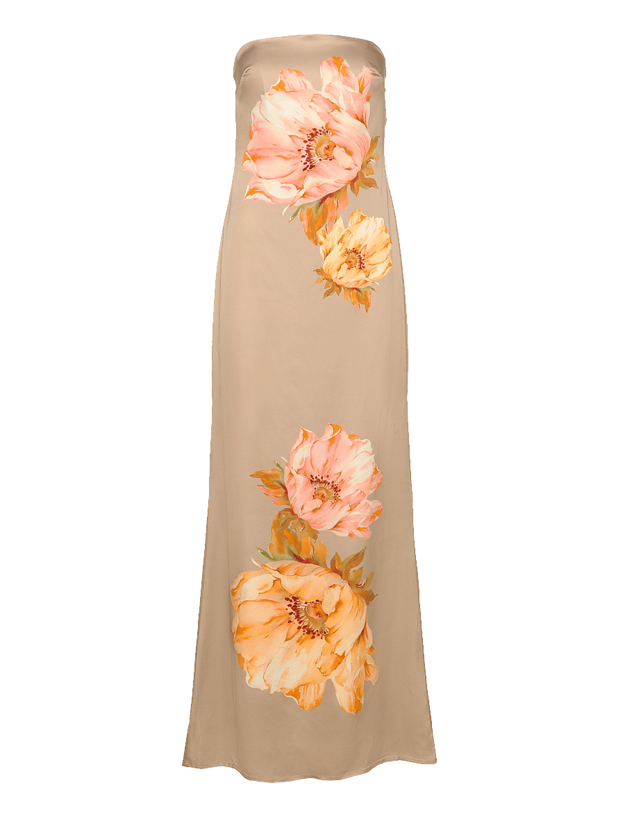 Malina - Zelda Scarf Detail Maxi Dress - abendkleider - champagne peony - 3