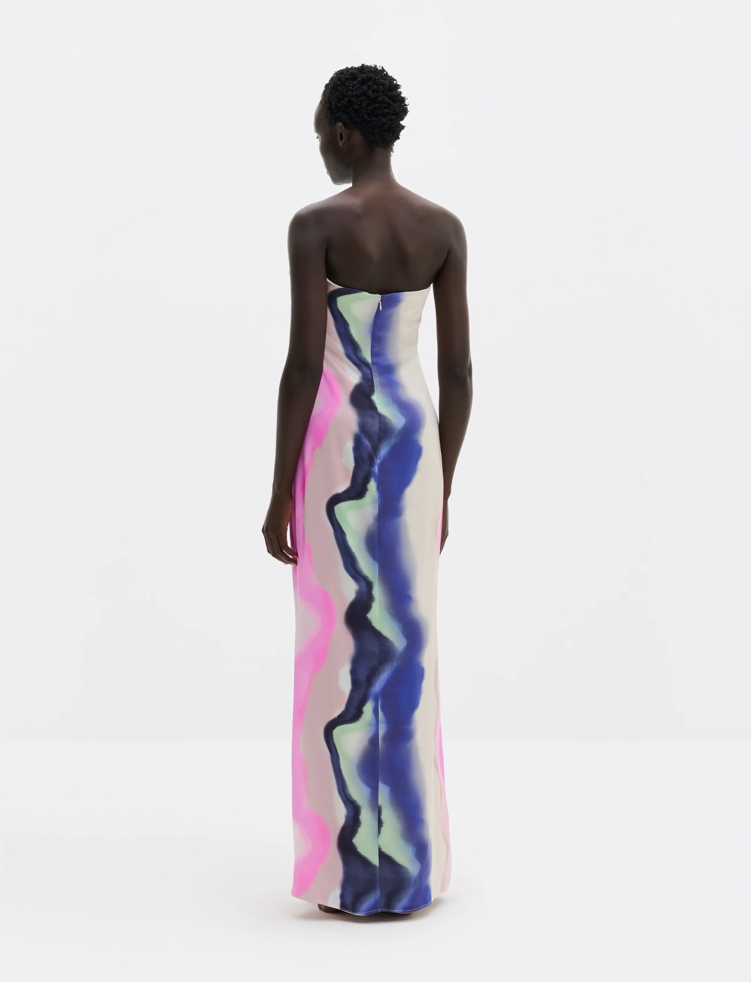Malina - Zelda Scarf Detail Maxi Dress - abendkleider - watercolour - 4